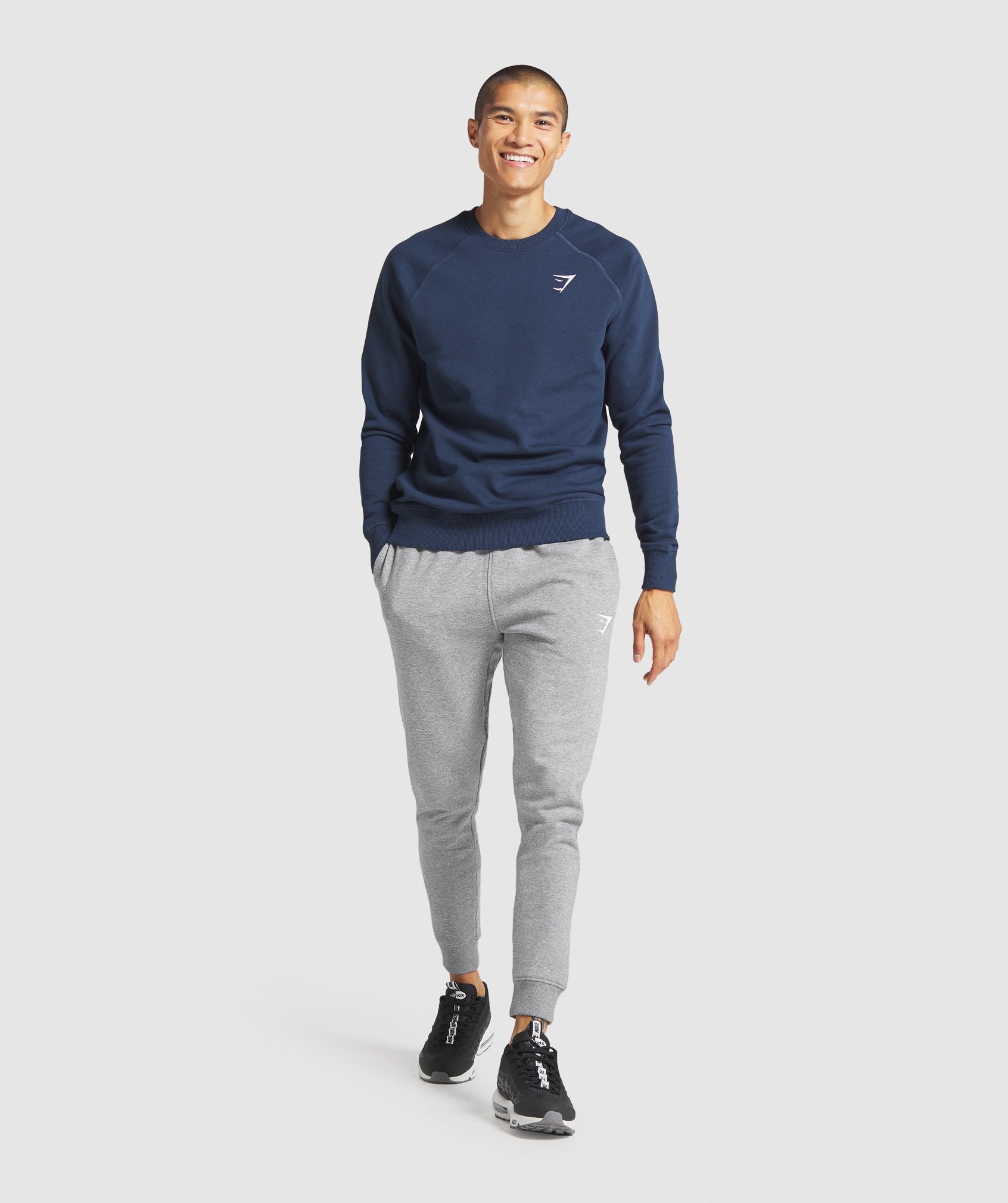 Crest Joggers in Charcoal Marl - view 5