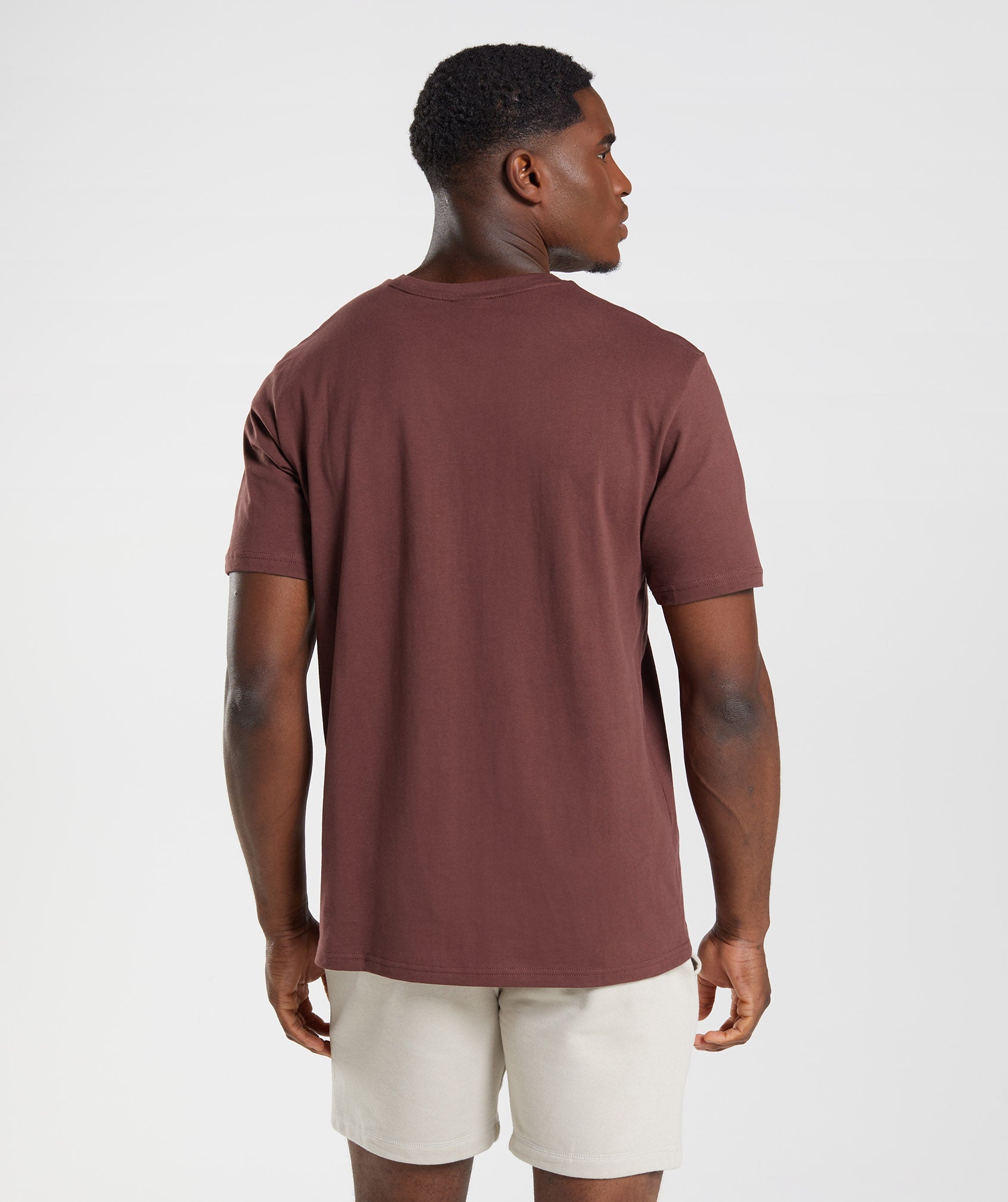 Crest T-Shirt in Cherry Brown