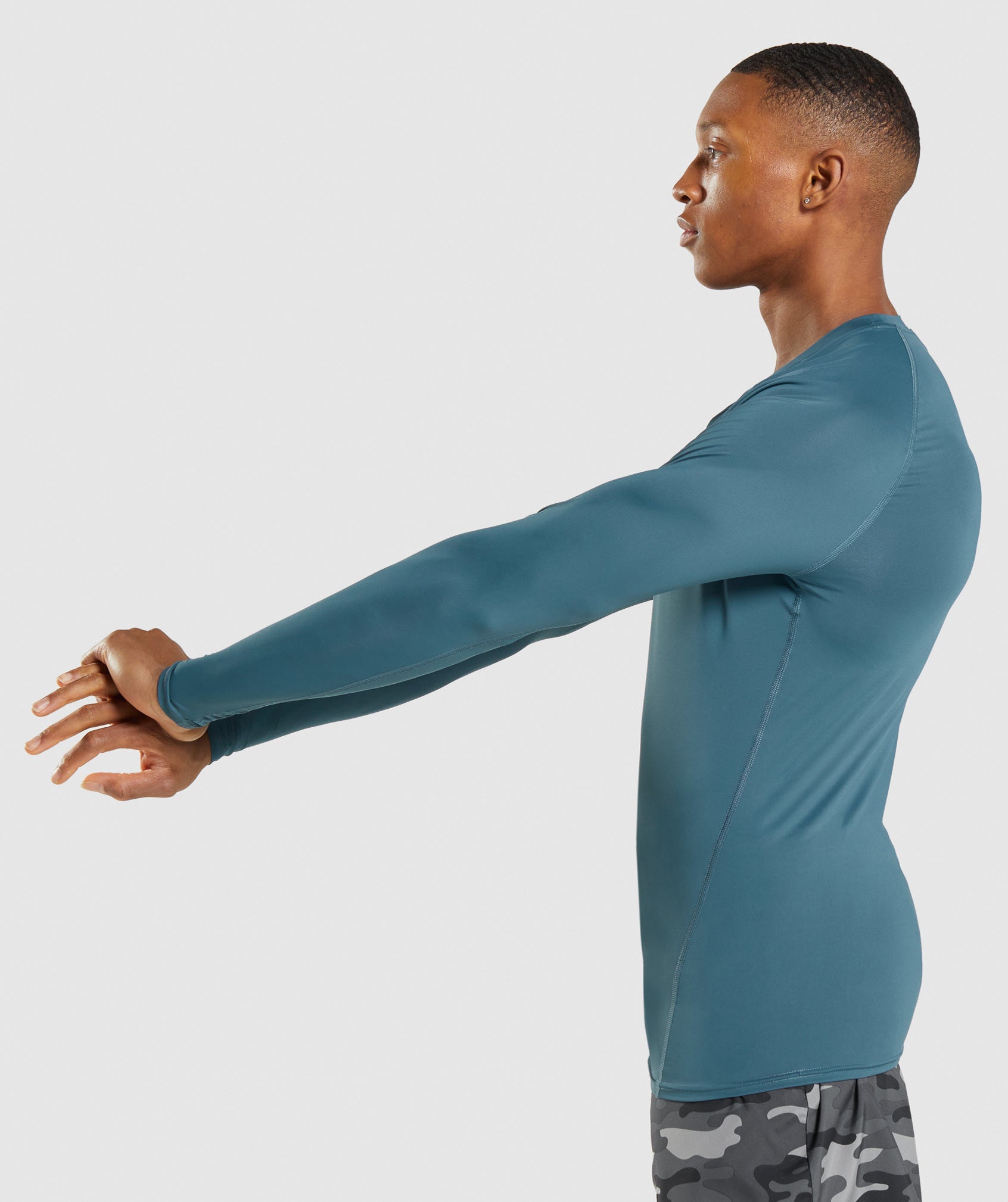 Gymshark Element Baselayer Long Sleeve T-Shirt - Tuscan Teal