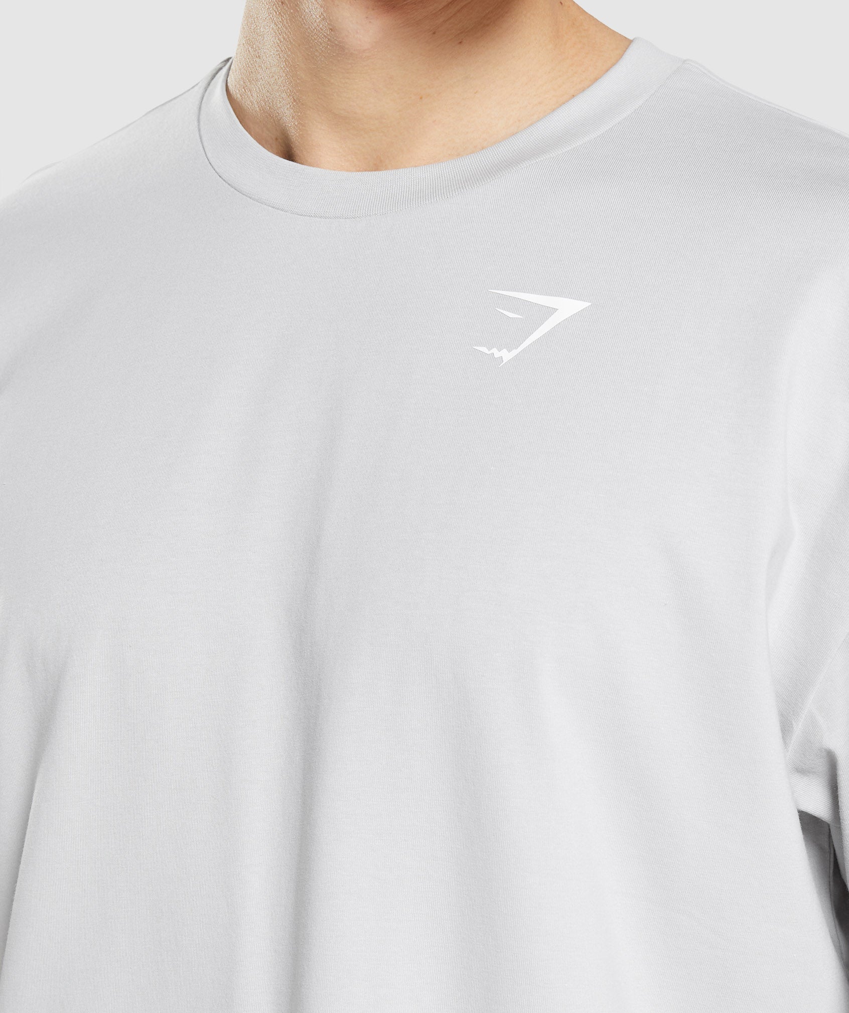 Essential Oversized T-Shirt in Light Grey - view 5