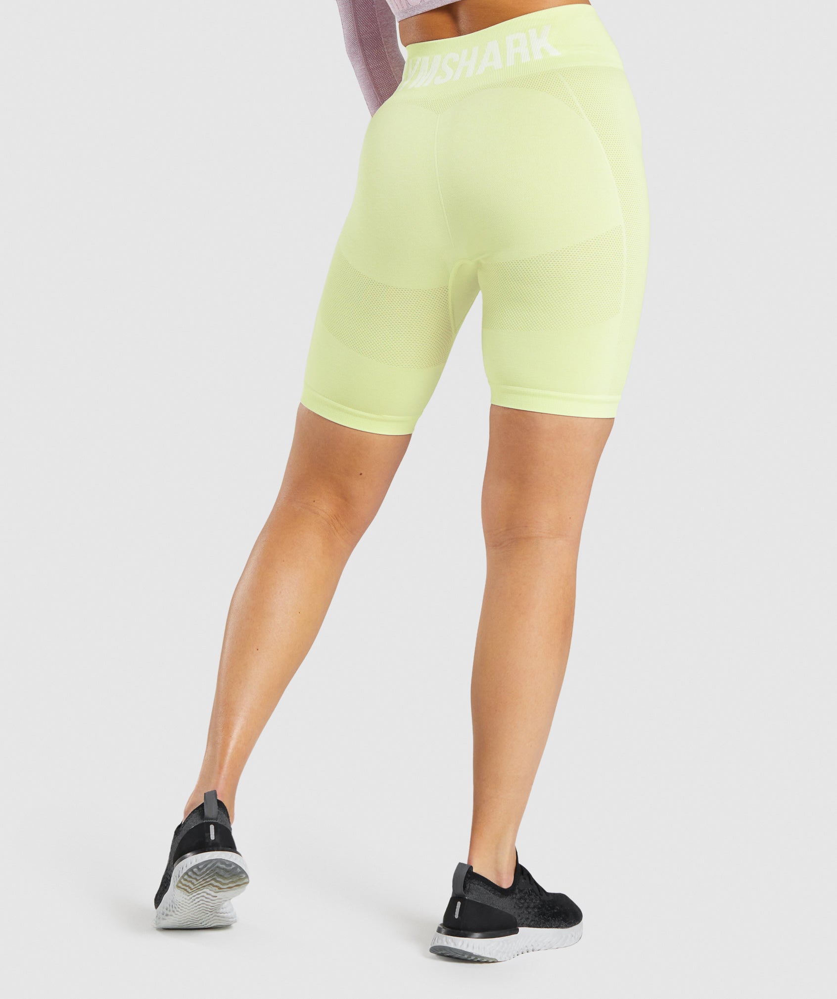 Flex Cycling Shorts in Light Green Marl