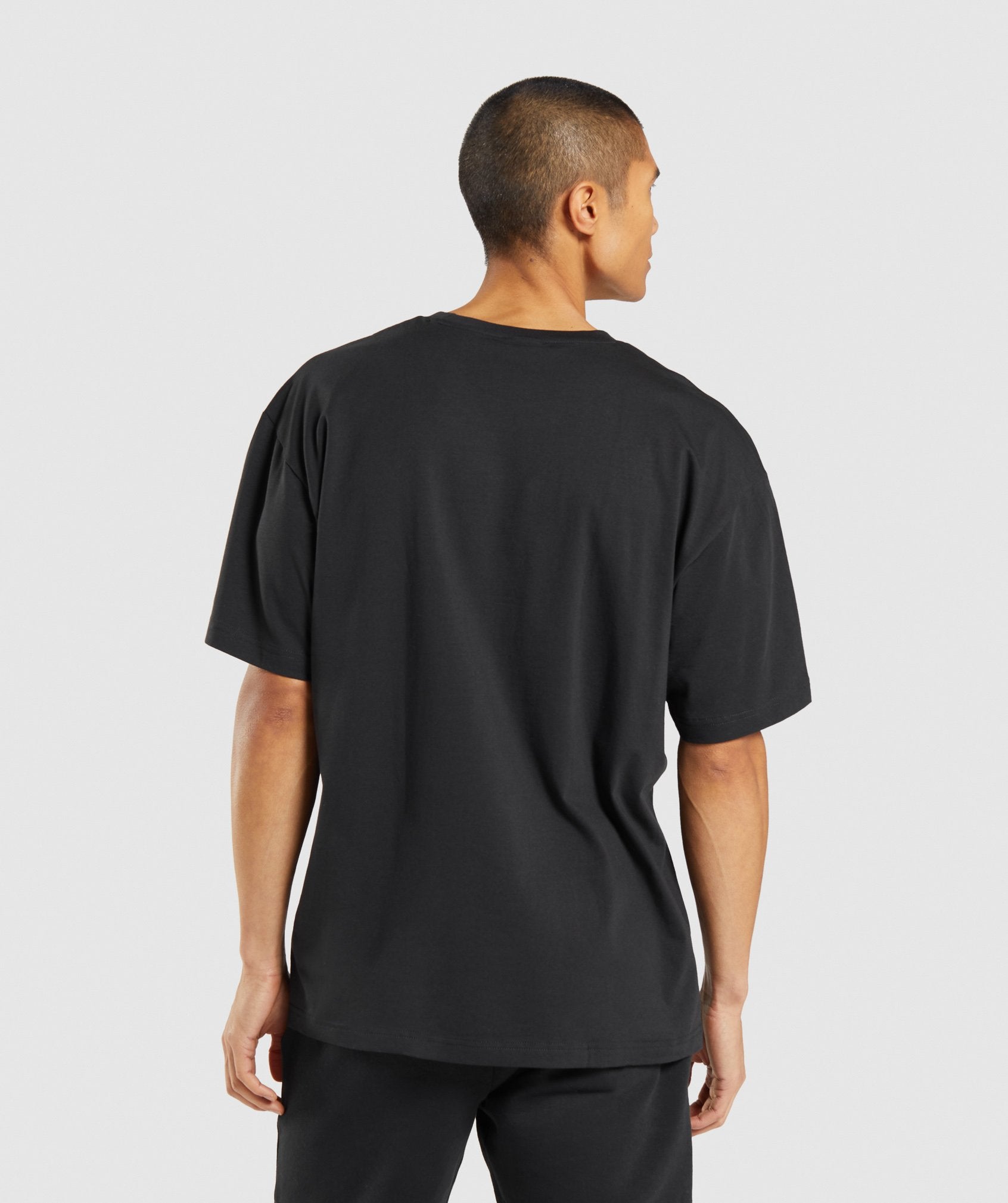 Central Oversized T-Shirt in Black - view 2