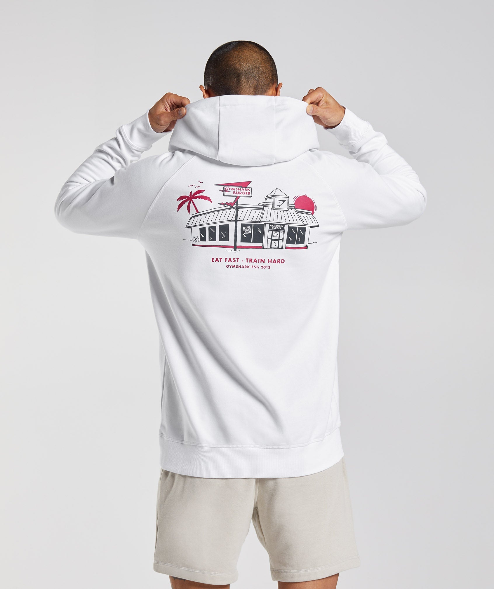 Diner Hoodie in White