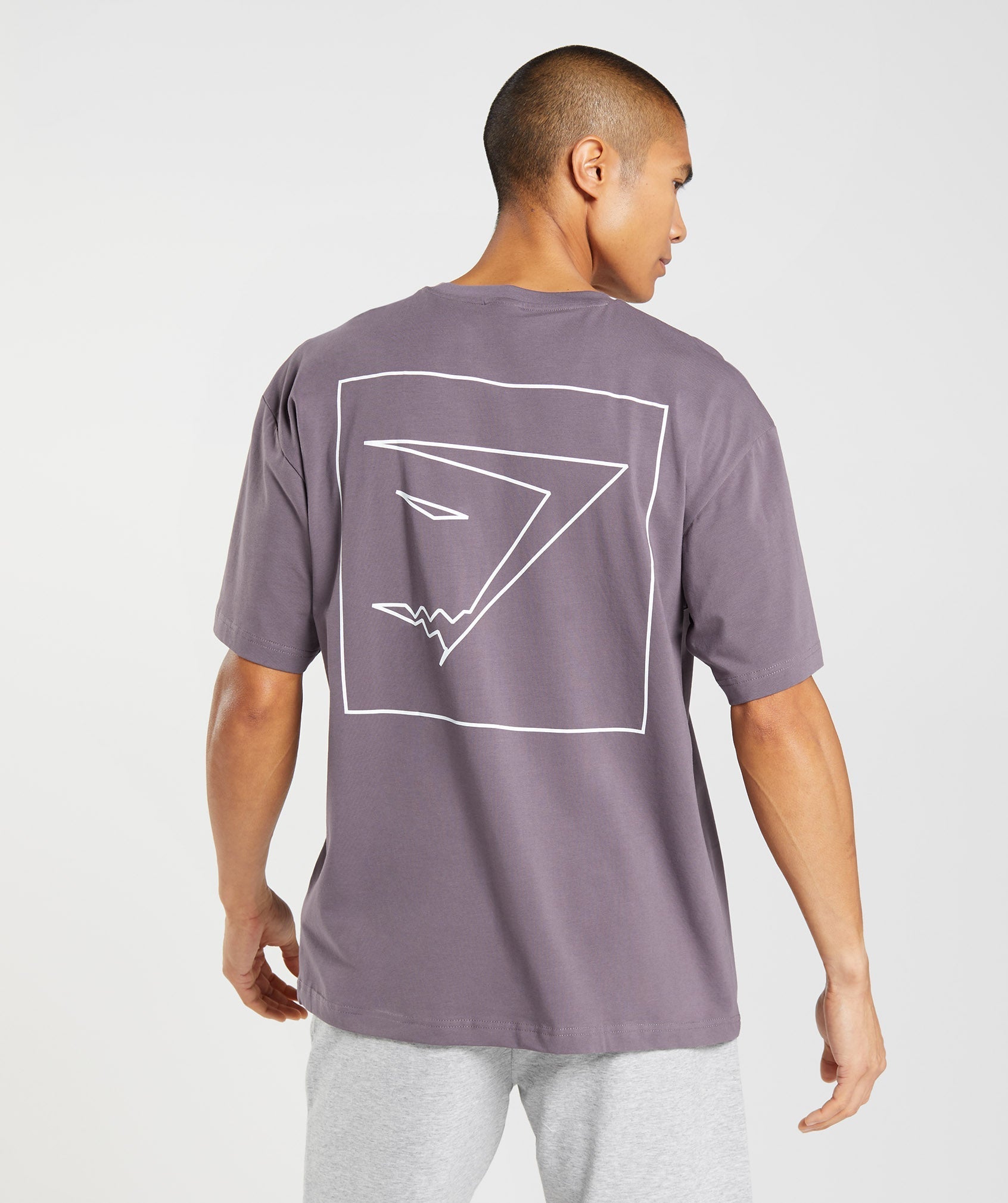 Outline Oversized T-Shirt in Musk Lilac - view 1