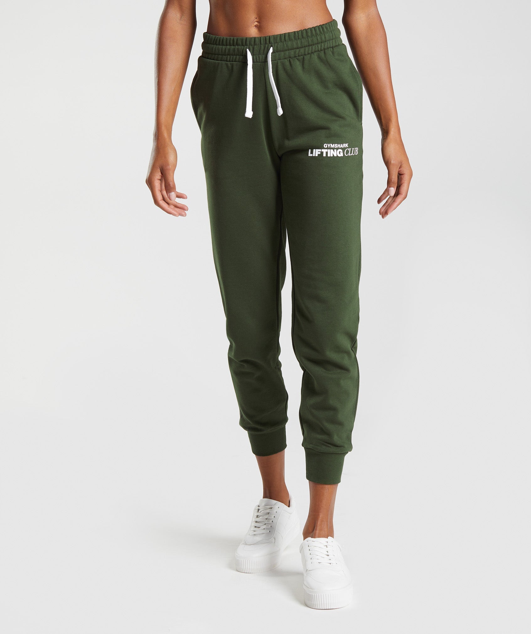 Social Club Joggers in Moss Olive