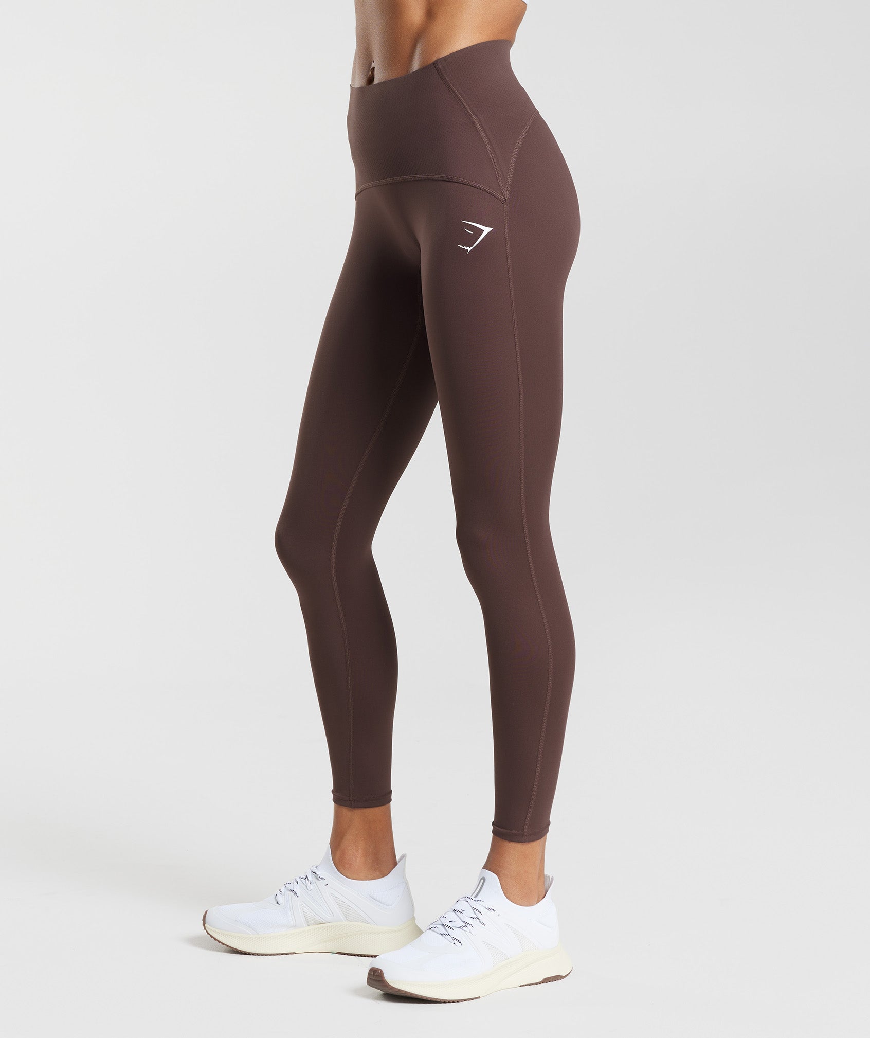 Waist Support Leggings in Chocolate Brown