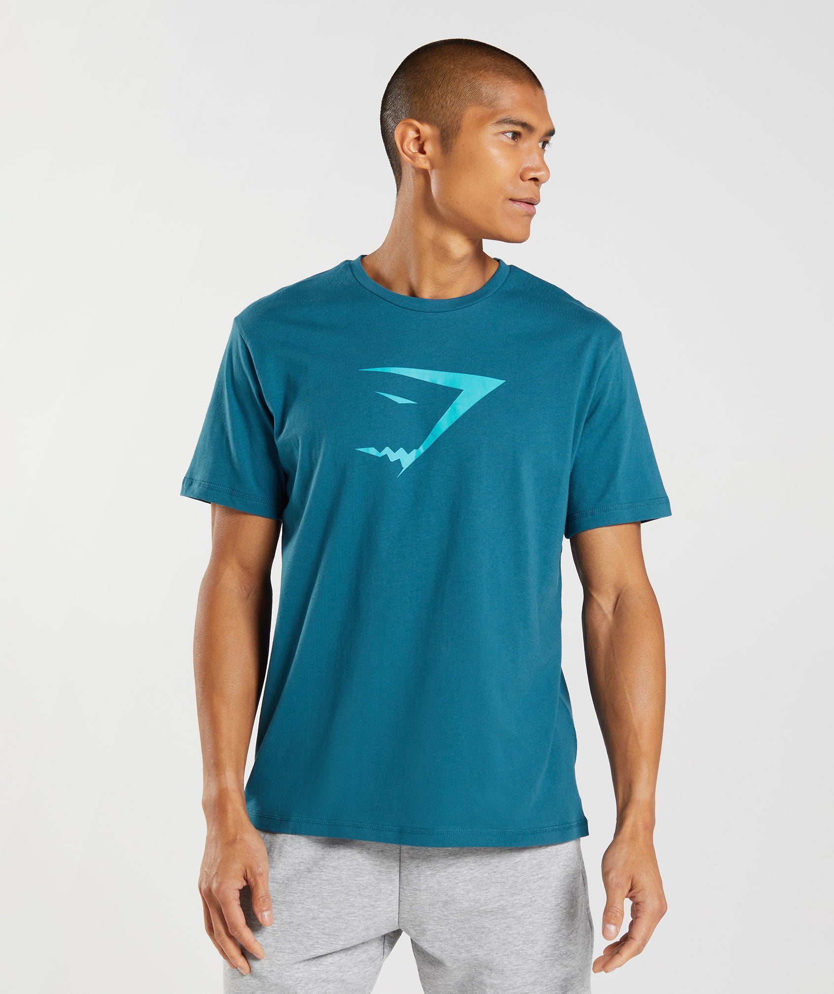 Sharkhead Infill T-Shirt in Atlantic Blue