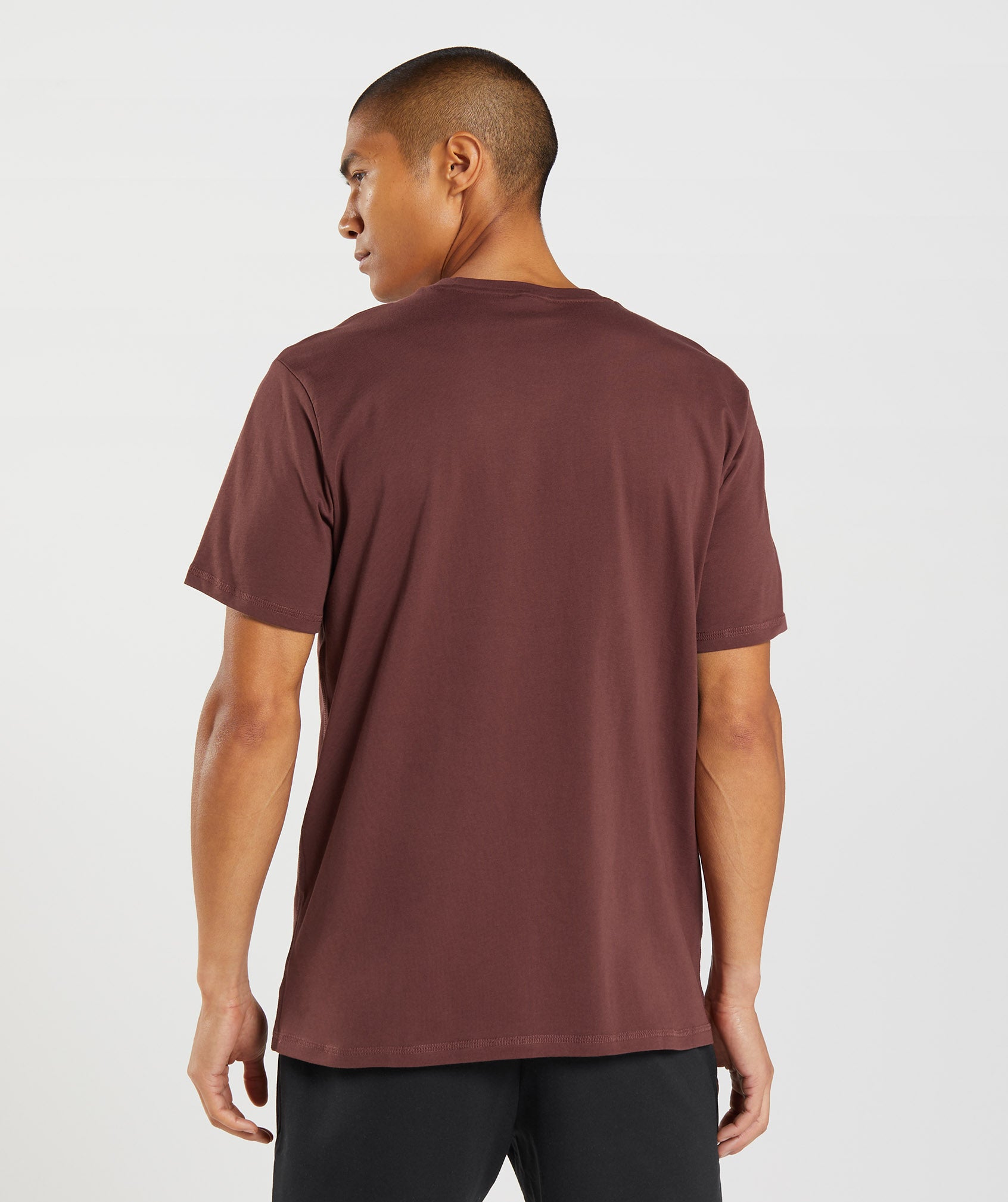 Sharkhead Infill T-Shirt in Cherry Brown