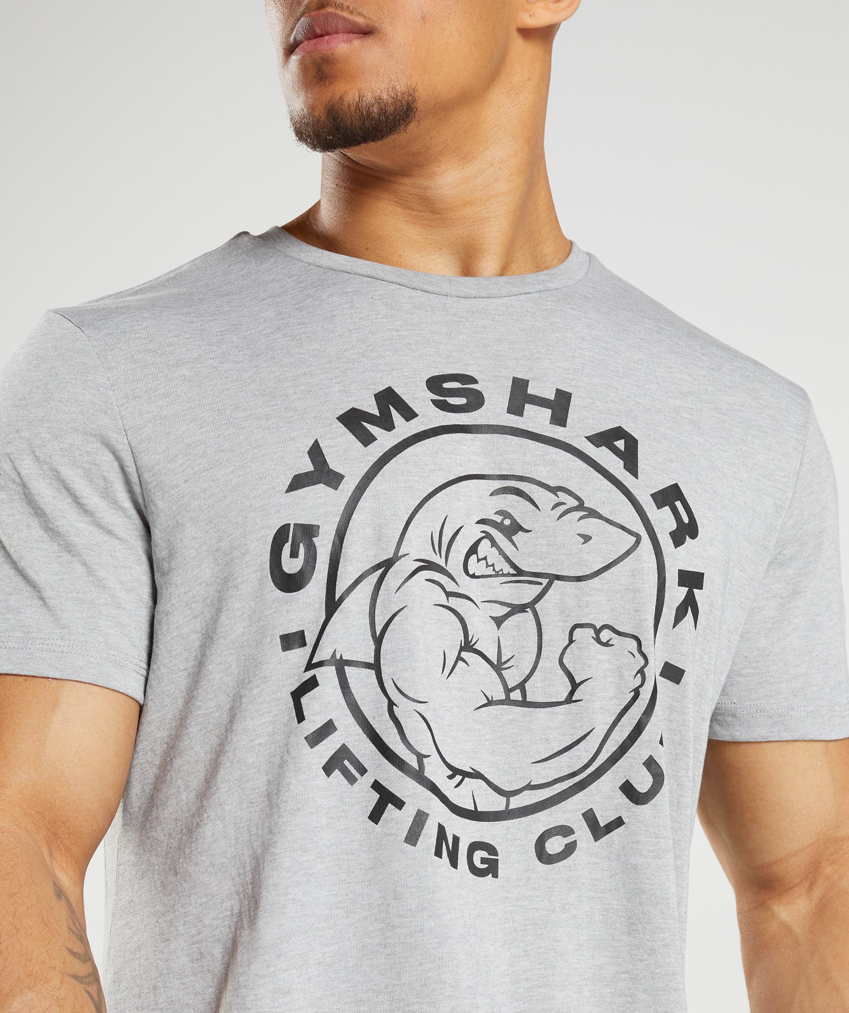 Gymshark Legacy T-Shirt - Light Grey Core Marl