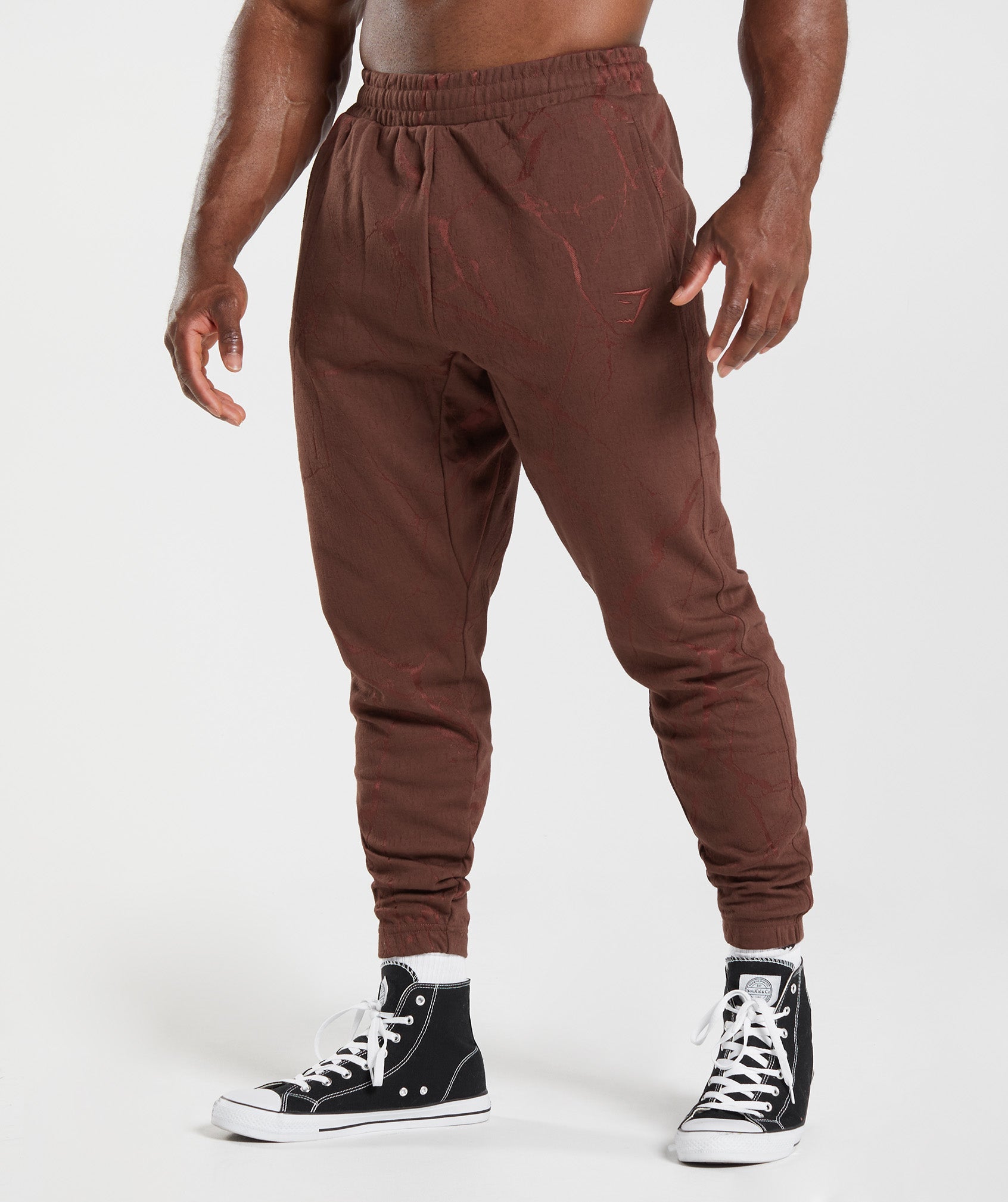 Power Joggers in Cherry Brown Print - view 1