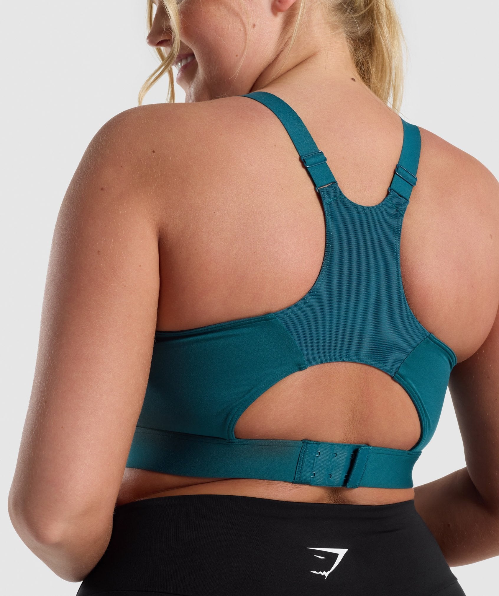 Racer Back Sports Bra in Teal - view 5