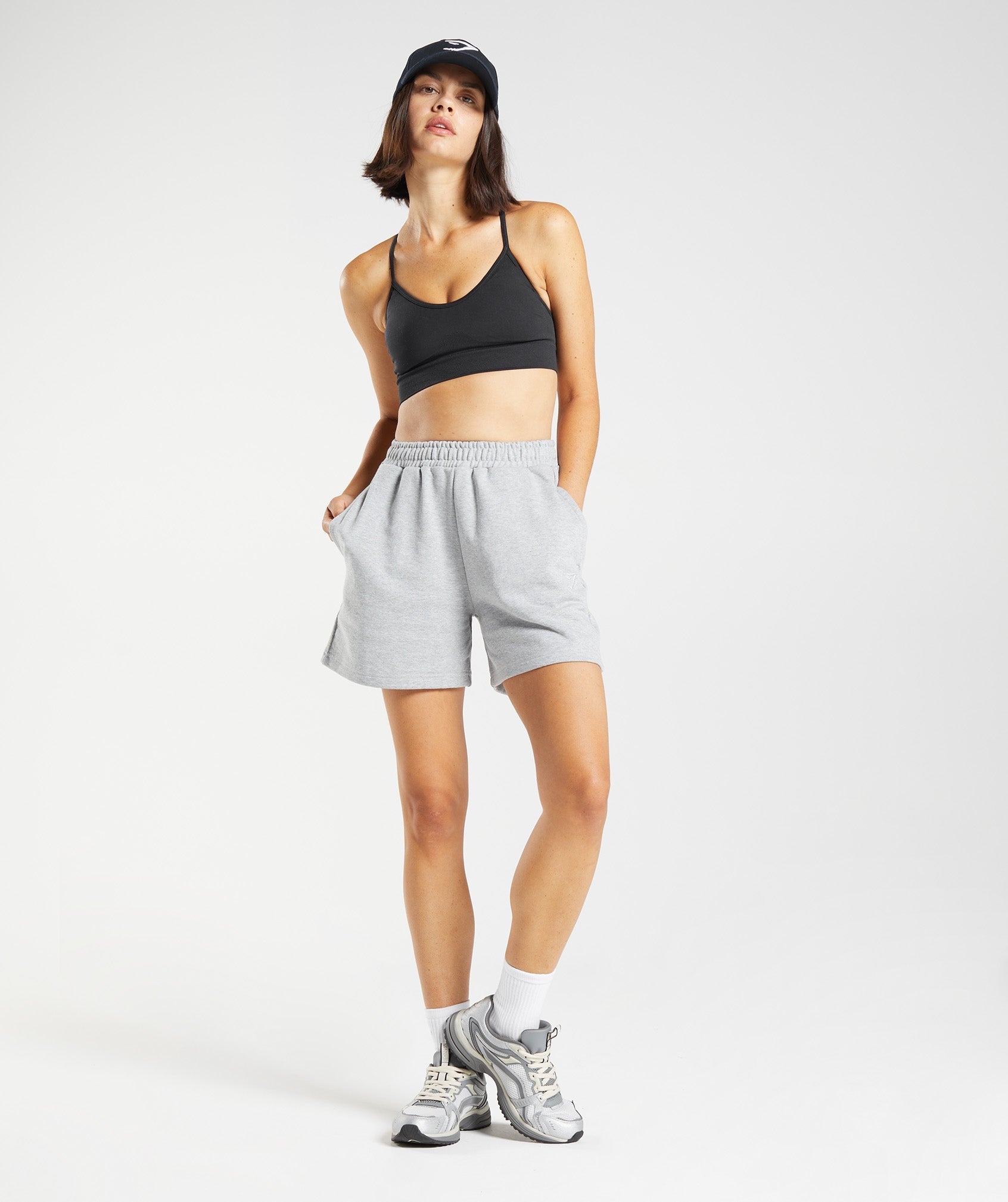 Rest Day Sweats Shorts in Light Grey Core Marl - view 4