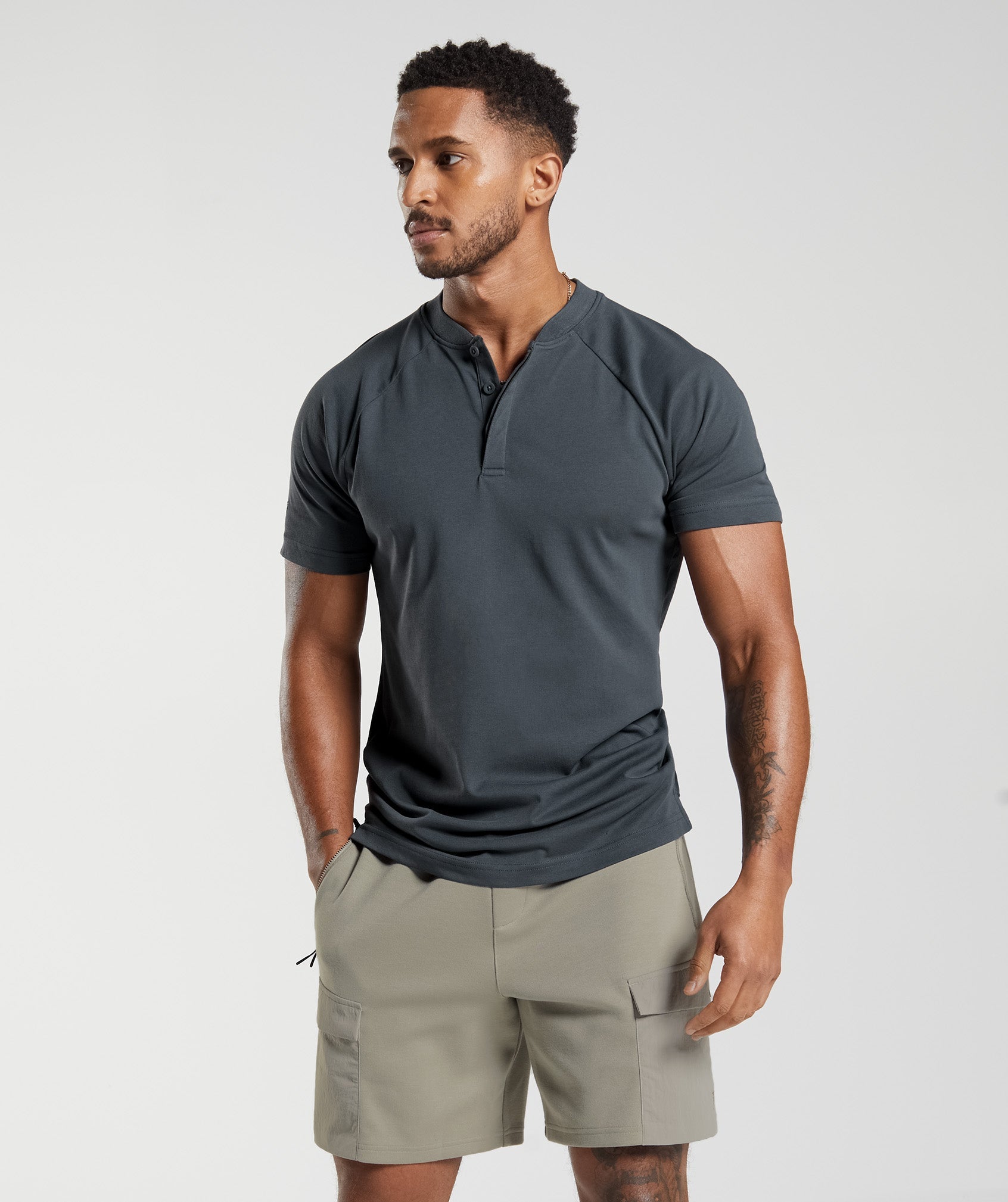 Rest Day Commute Polo Shirt in Cosmic Grey - view 1
