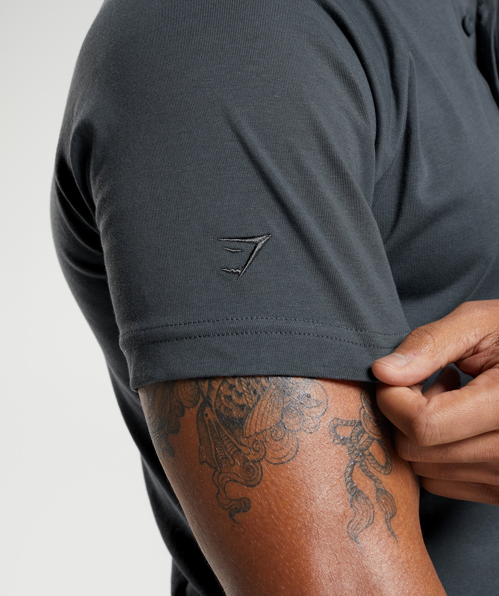 Rest Day Commute Polo Shirt in Cosmic Grey - view 6