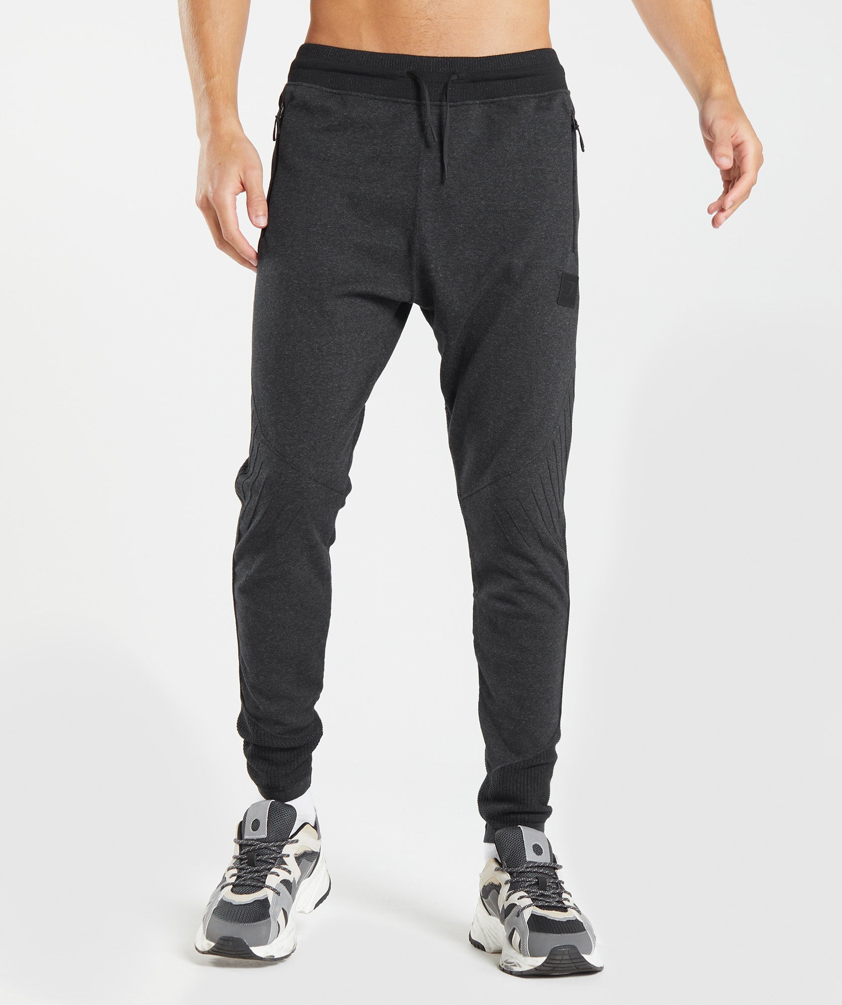 Retake Knit Joggers in Black Marl - view 1