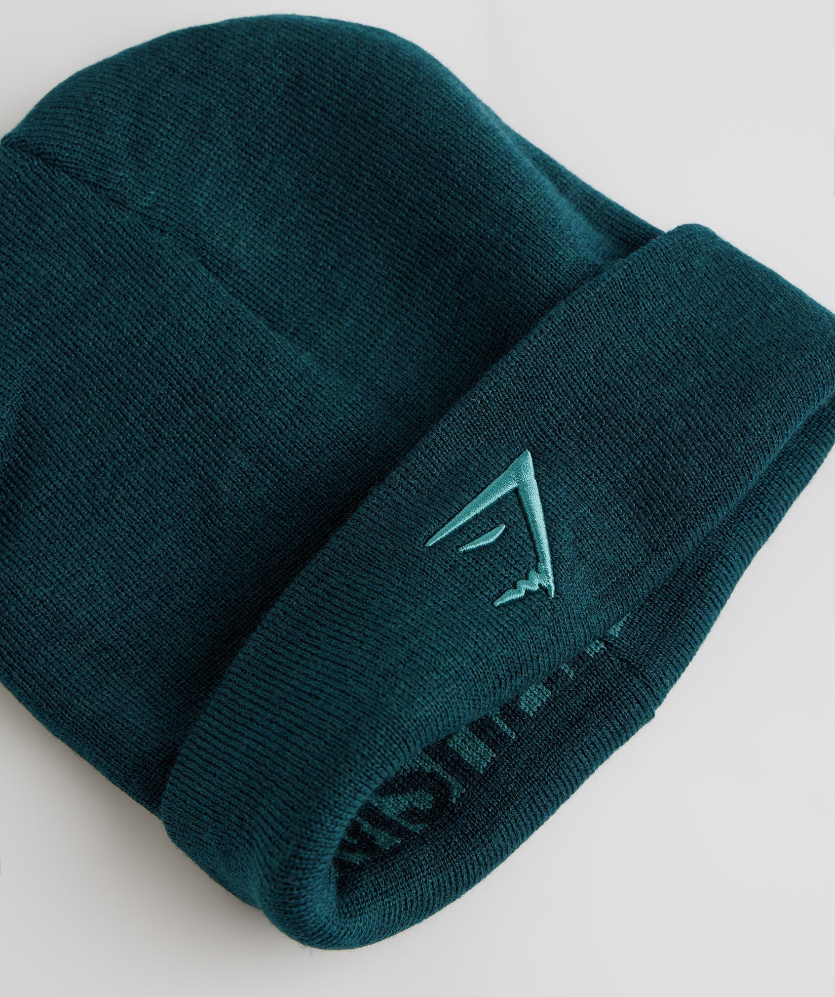 Reversable Jacquard Beanie in Winter Teal/Slate Blue