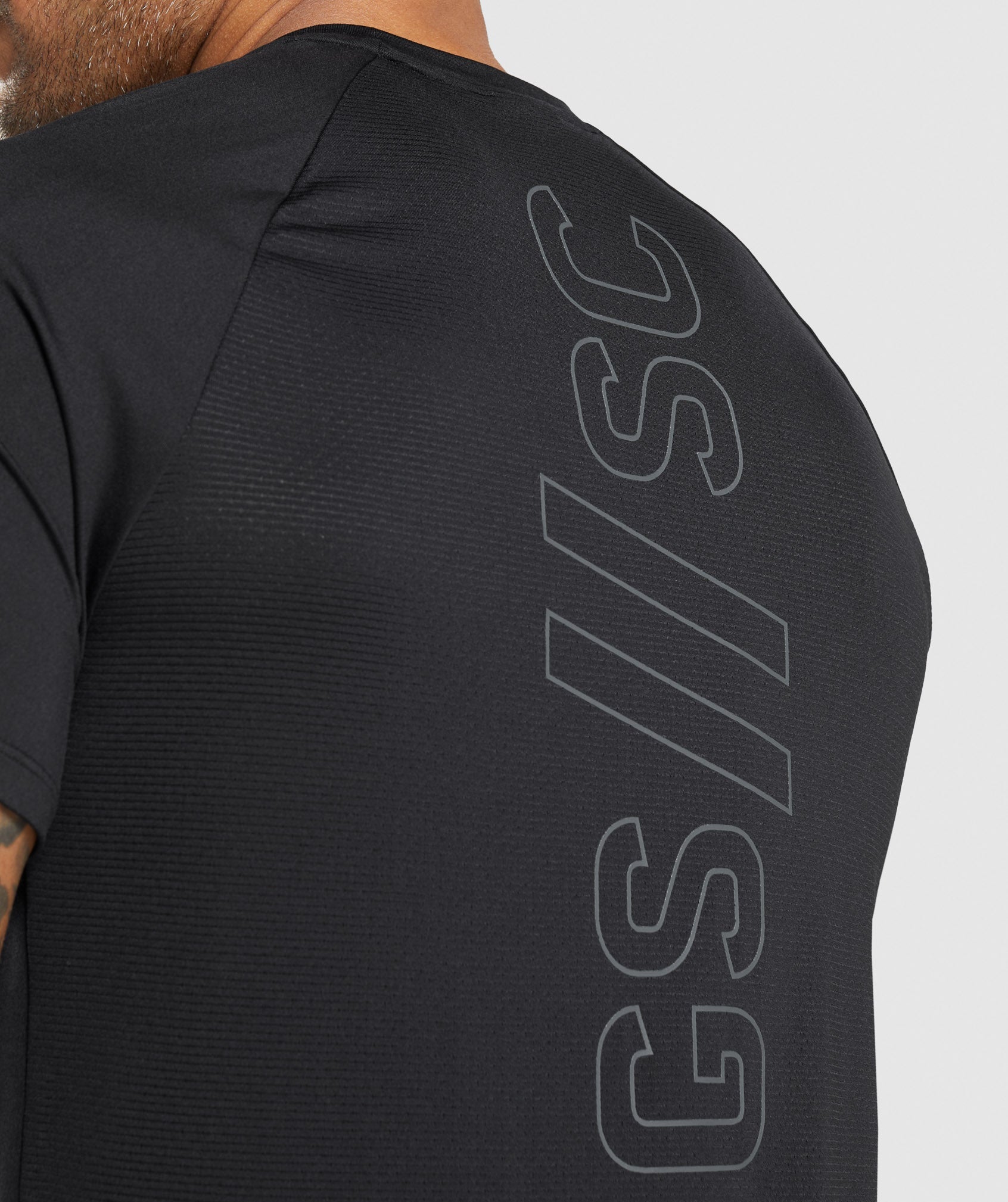 Gymshark//Steve Cook T-Shirt in Black - view 5