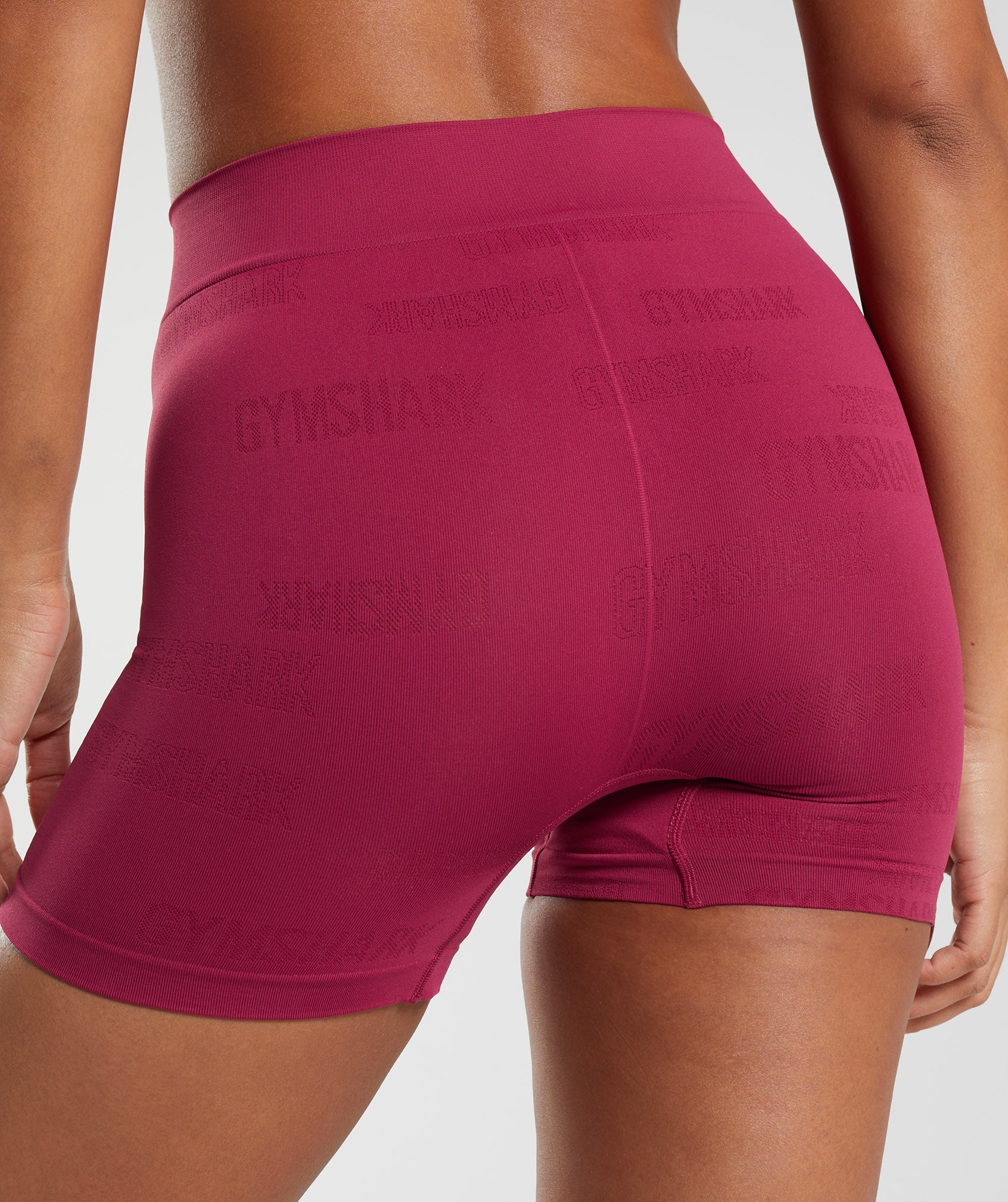 Seamless Jacquard Boxers in Currant Pink