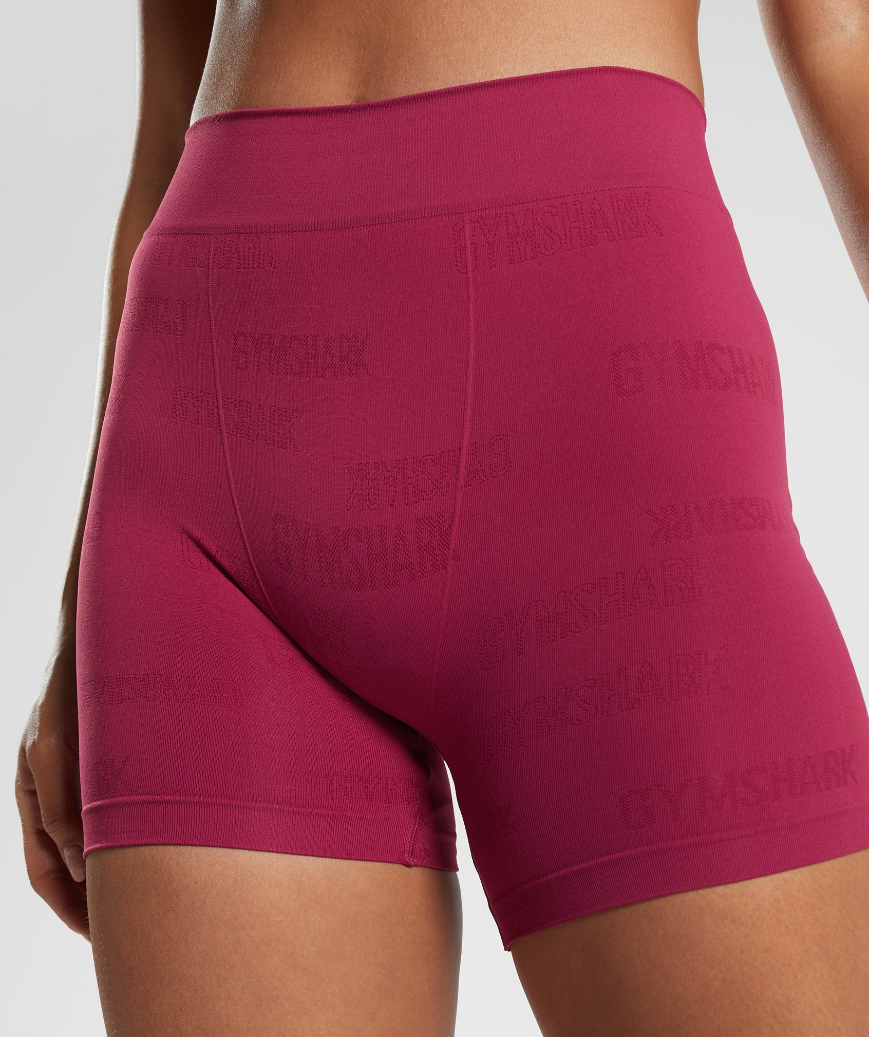 Seamless Jacquard Boxers in Currant Pink