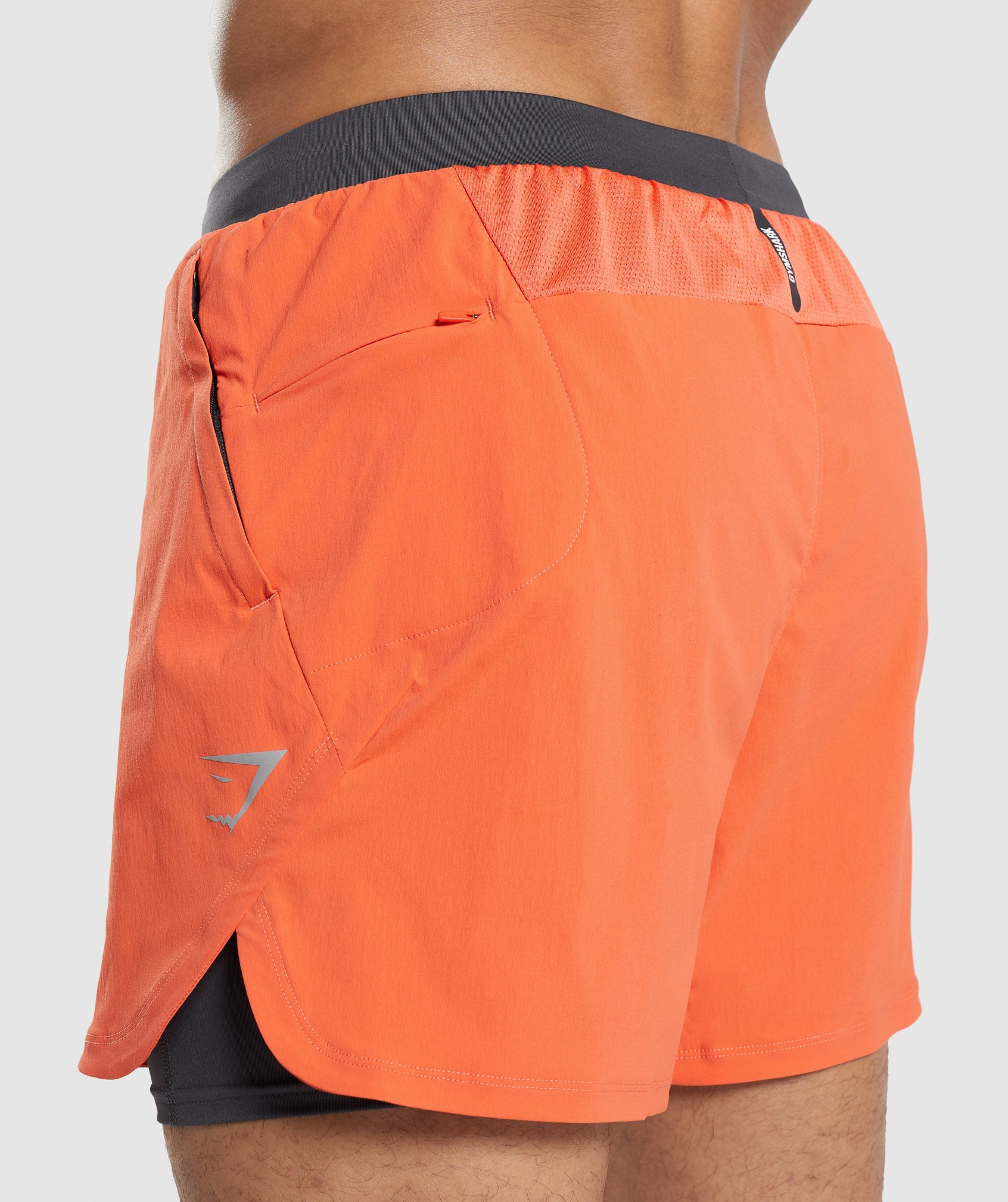 Speed Evolve 5" 2 In 1 Shorts in Papaya Orange - view 5