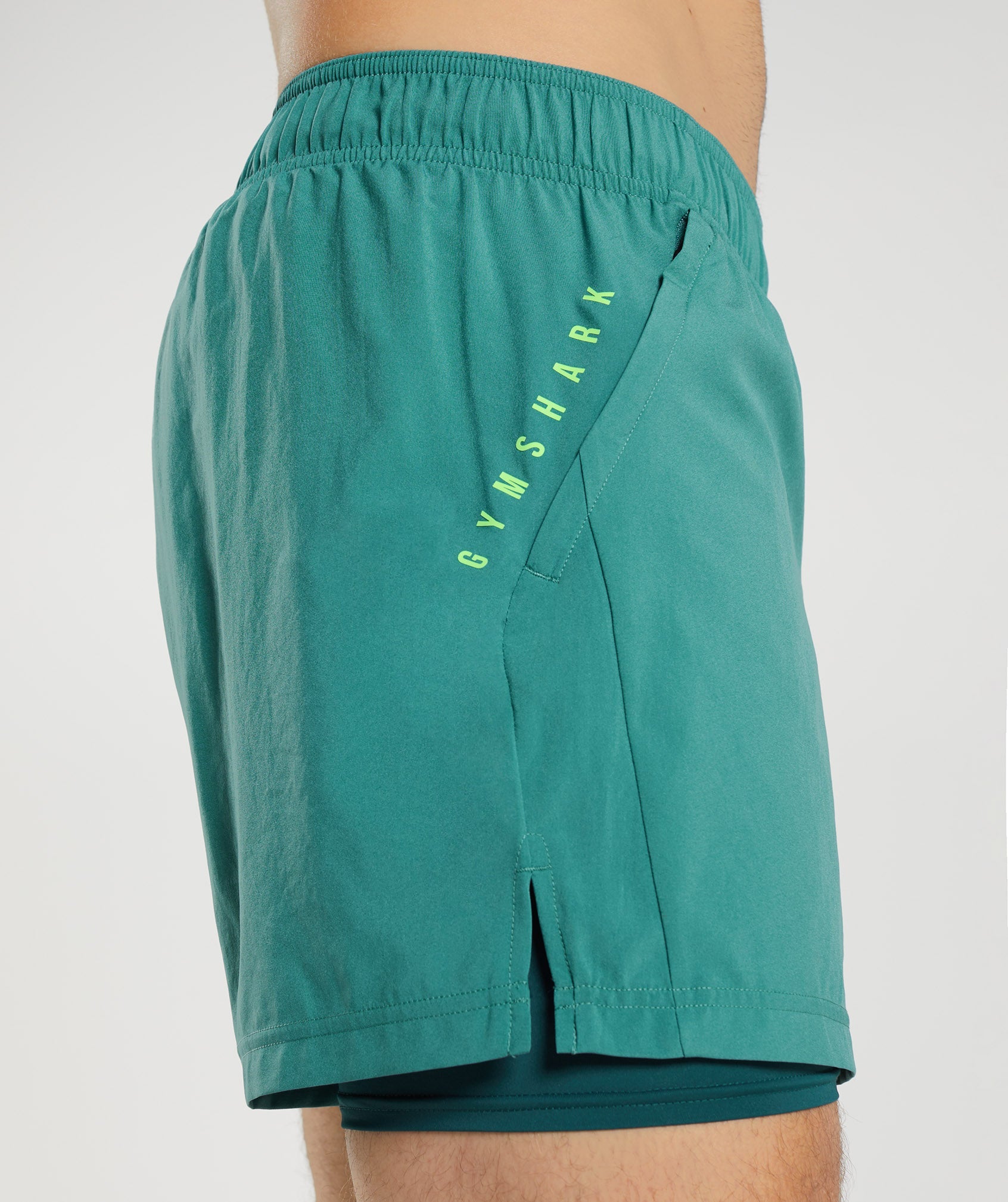 Sport 5" 2 In 1 Shorts in Slate Blue/Winter Teal - view 5