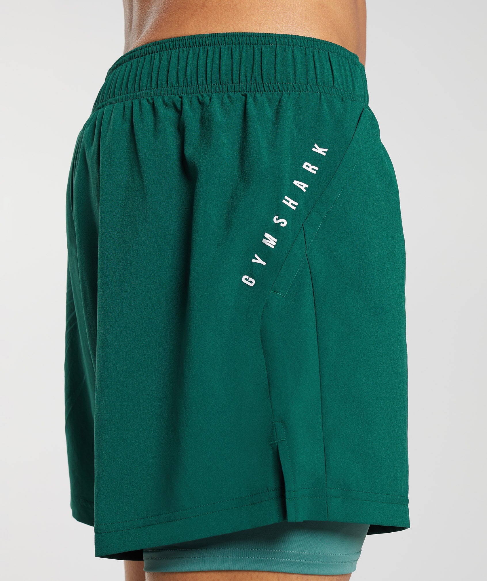 Sport 5" 2 In 1 Shorts in Woodland Green/Hoya Green