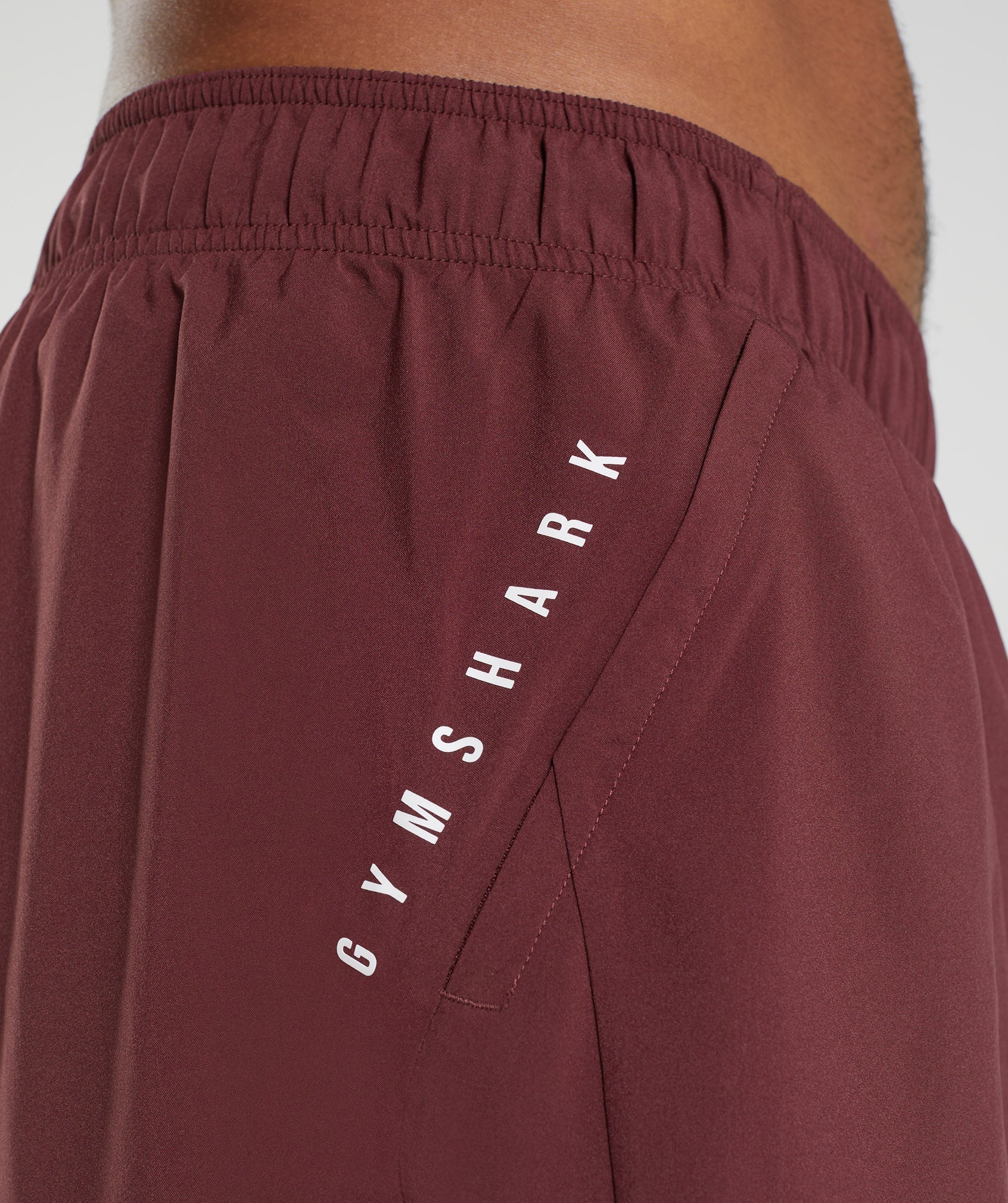 Sport 7" 2 In 1 Shorts in Baked Maroon/Salsa Red