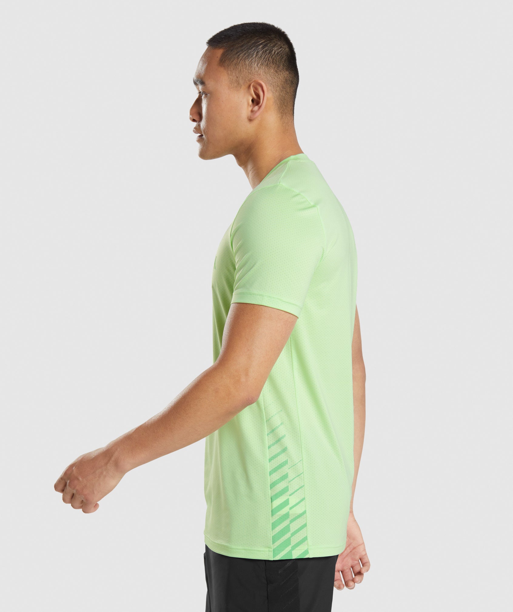 Sport Stripe T-Shirt in Bali Green