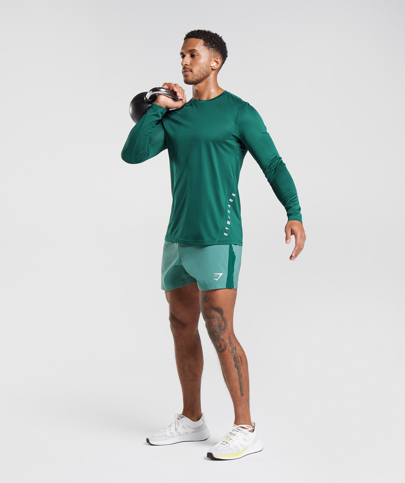 Sport Long Sleeve T-Shirt in Woodland Green - view 4