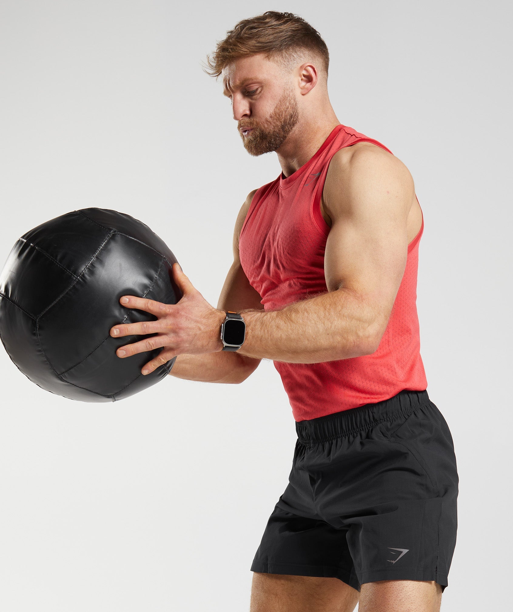 Sport Seamless Tank in Parrot Red/Rhubarb Red