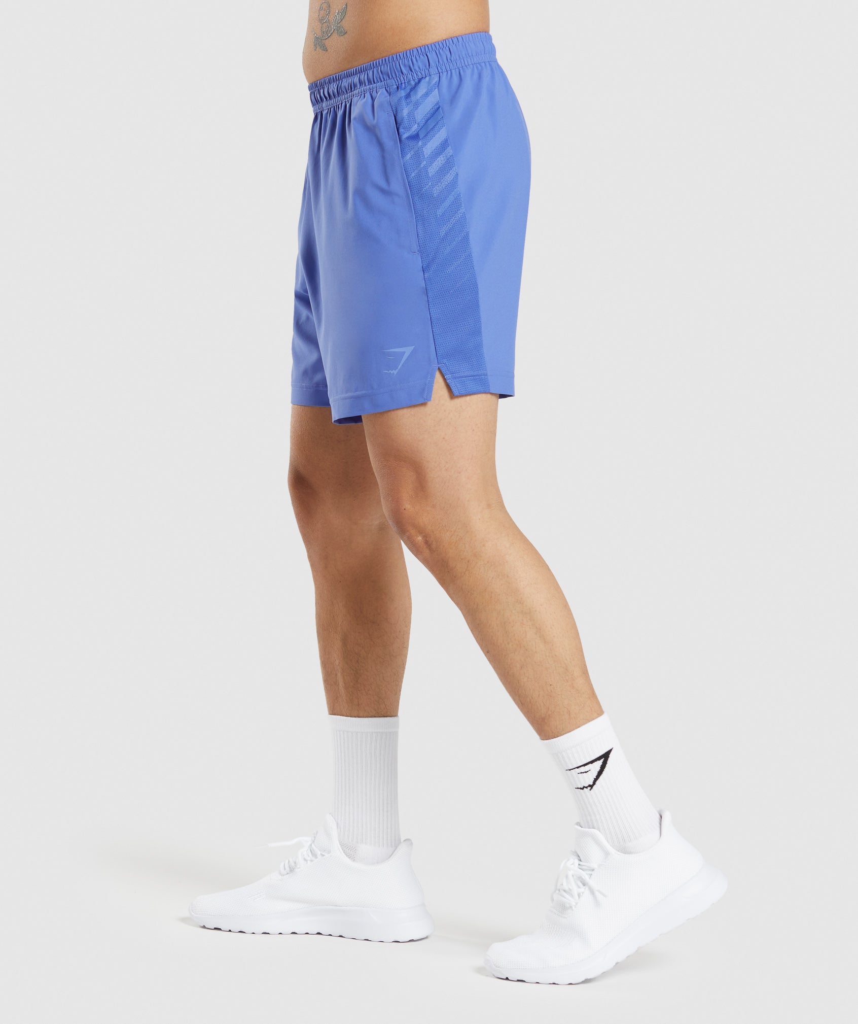 Sport Stripe 7" Shorts in Court Blue