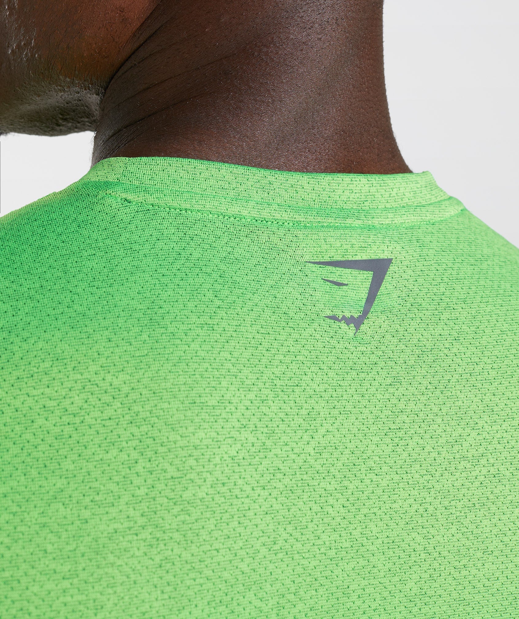 Sport T-Shirt in Fluo Lime/Black Marl