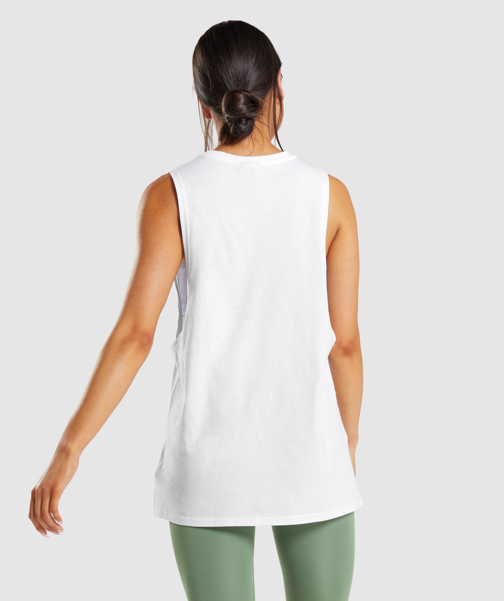 Training Drop Arm Tank in White - view 2