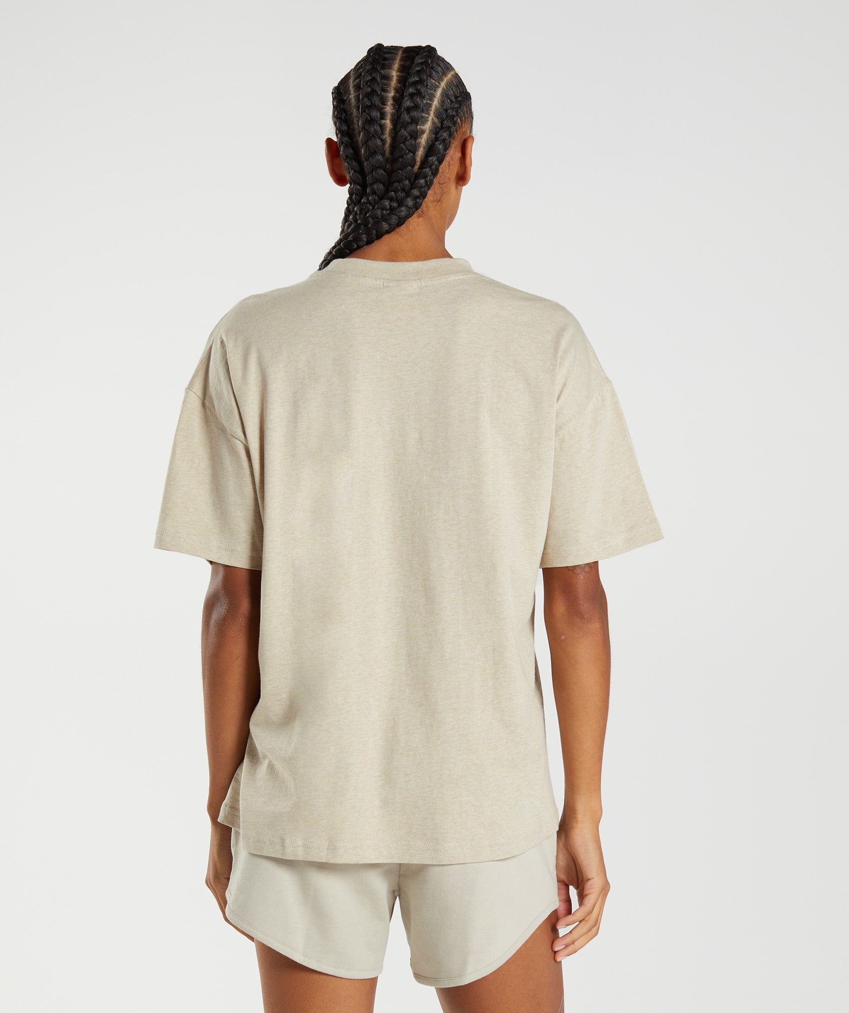 Training Oversized T-shirt in Sand Marl - view 2