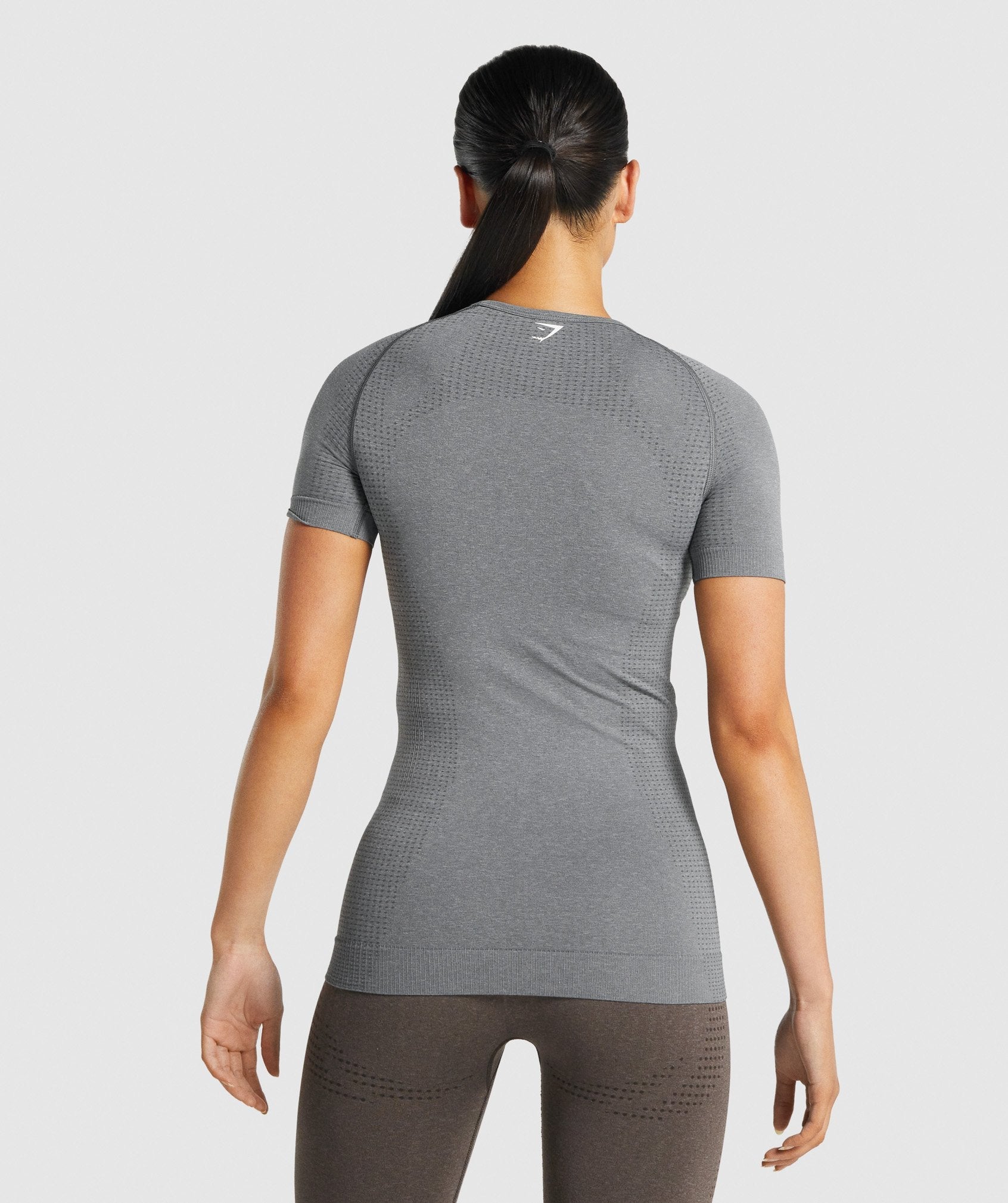 Vital Seamless 2.0 T-Shirt in Smokey Grey Marl - view 2