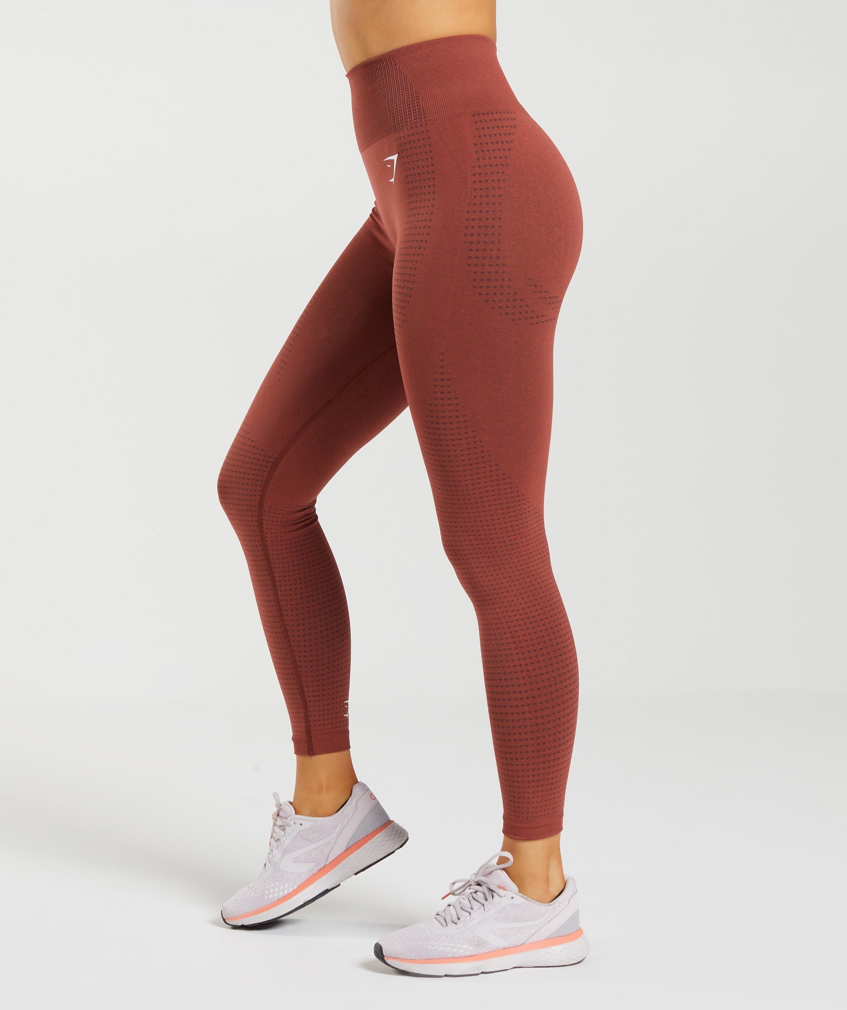 Vital Seamless 2.0 Leggings in Brick Red Marl