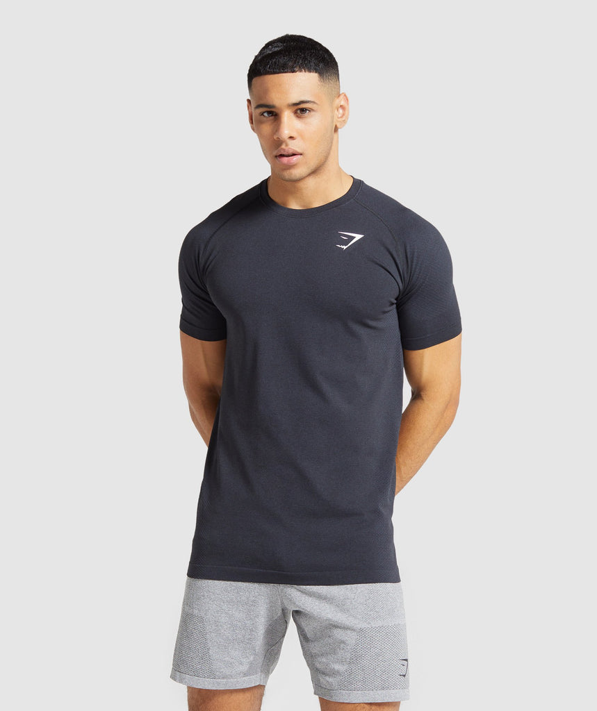 Gymshark Vital Seamless T-Shirt - Black | Gymshark