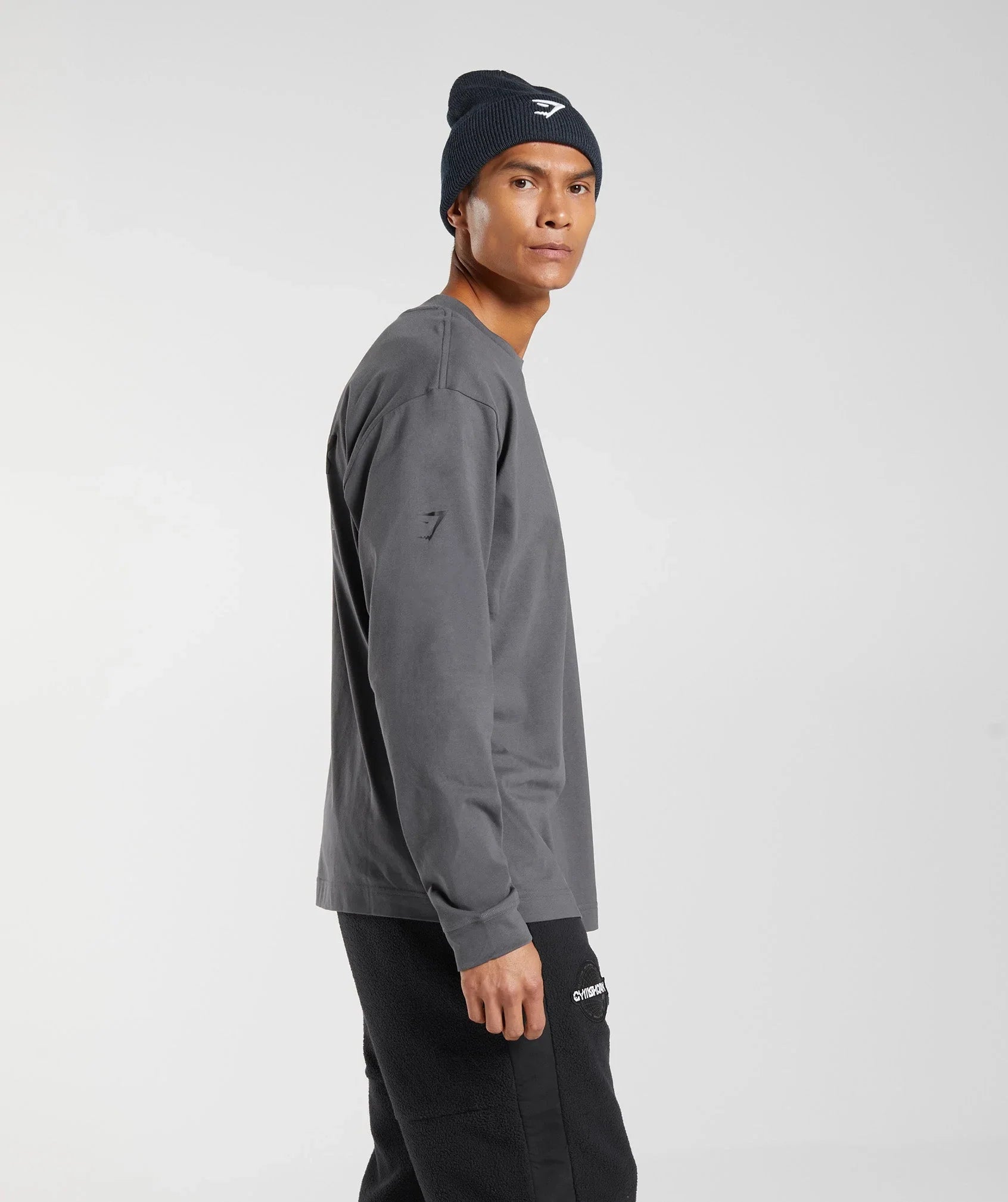 Vibes Long Sleeve T-Shirt in Silhouette Grey - view 3