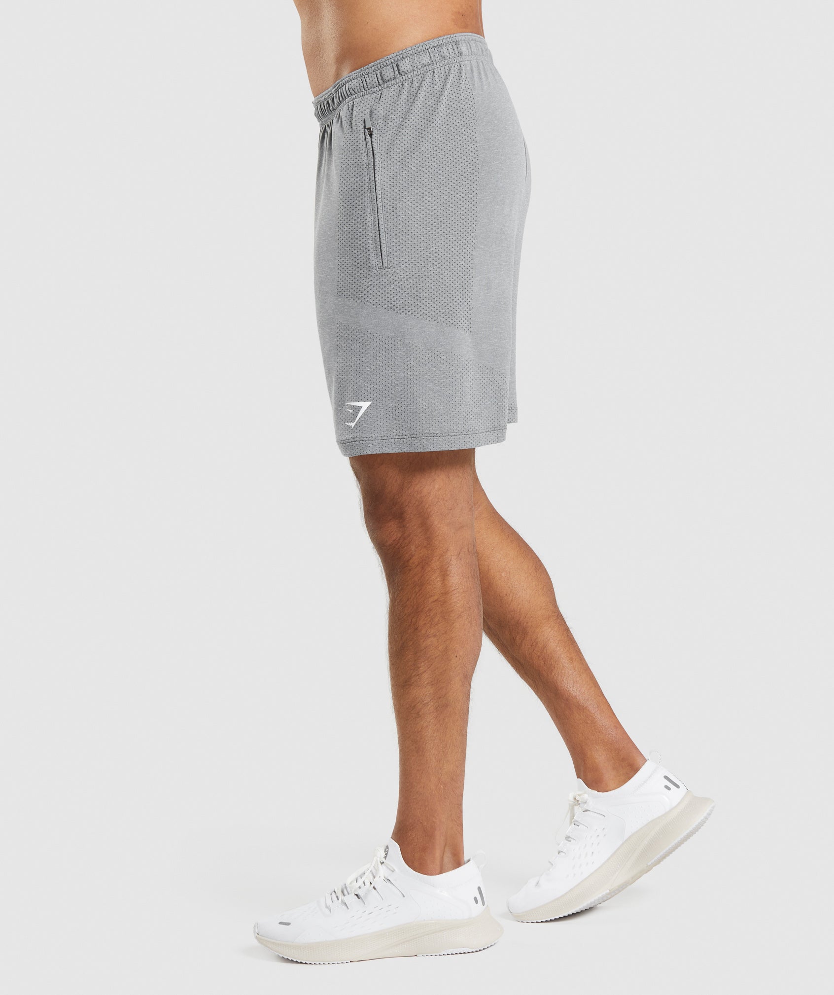 Vital Light Shorts in Charcoal Grey Marl - view 3