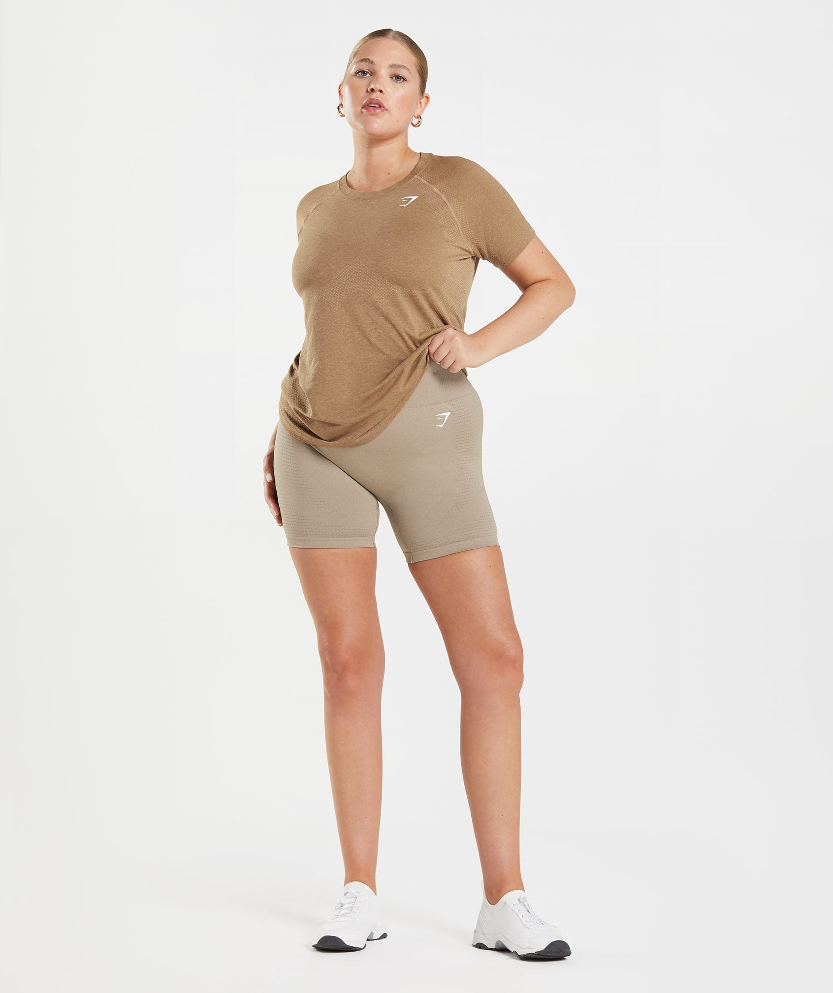 Vital Seamless 2.0 Light T-Shirt  in Fawn Marl