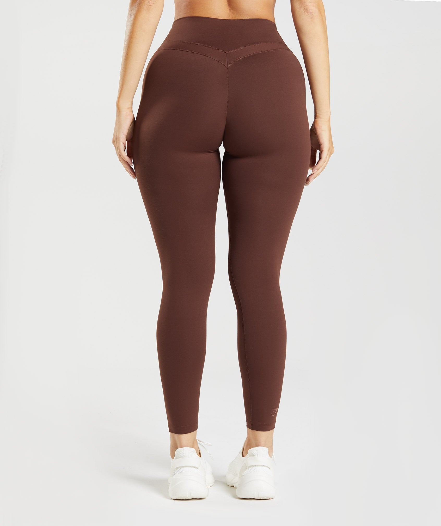 NEW High Waisted Glitter and Sparkle Cognac Brown Leggings by
