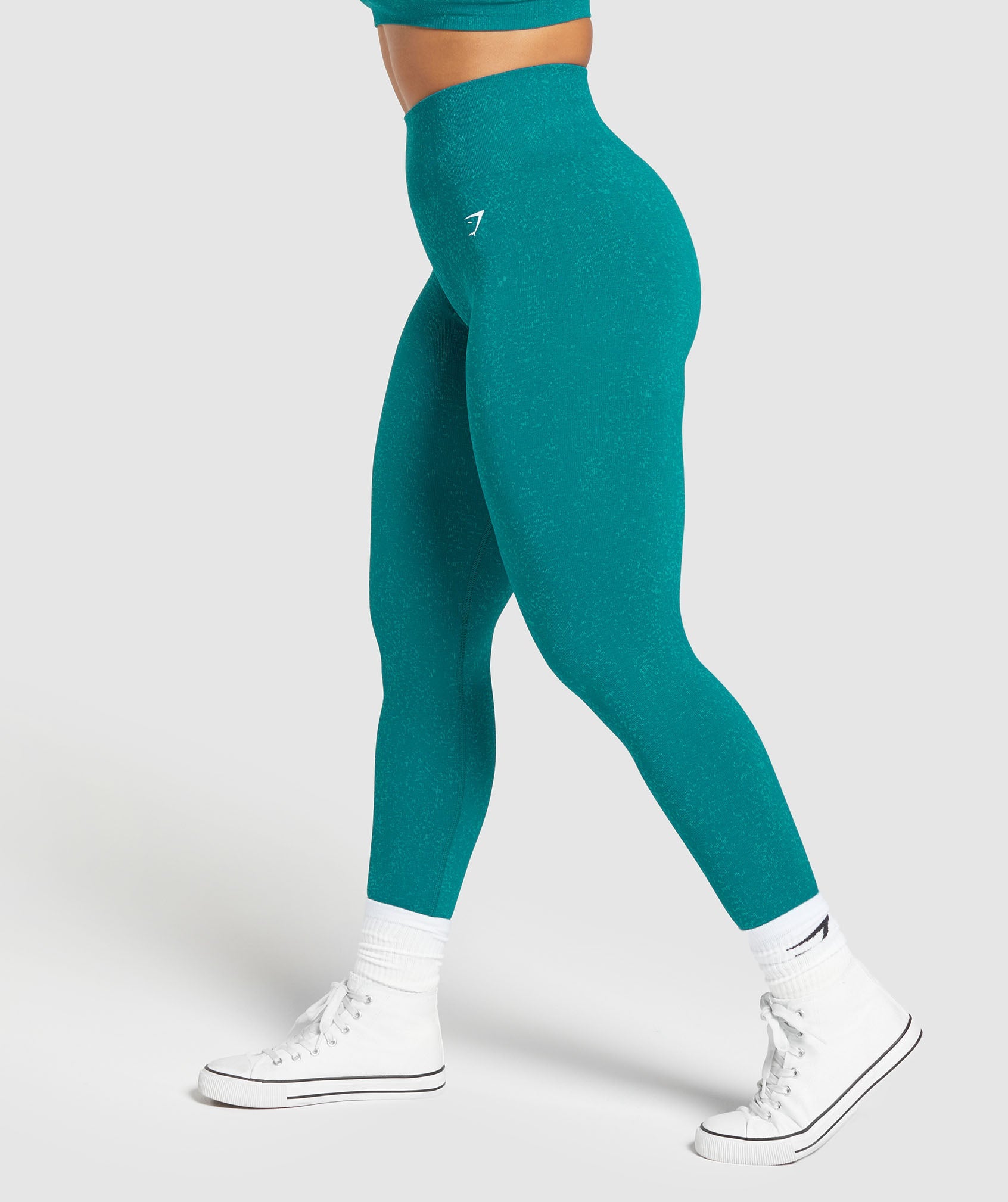 Adapt Fleck Seamless Leggings in Ocean Teal/Artificial Teal - view 3