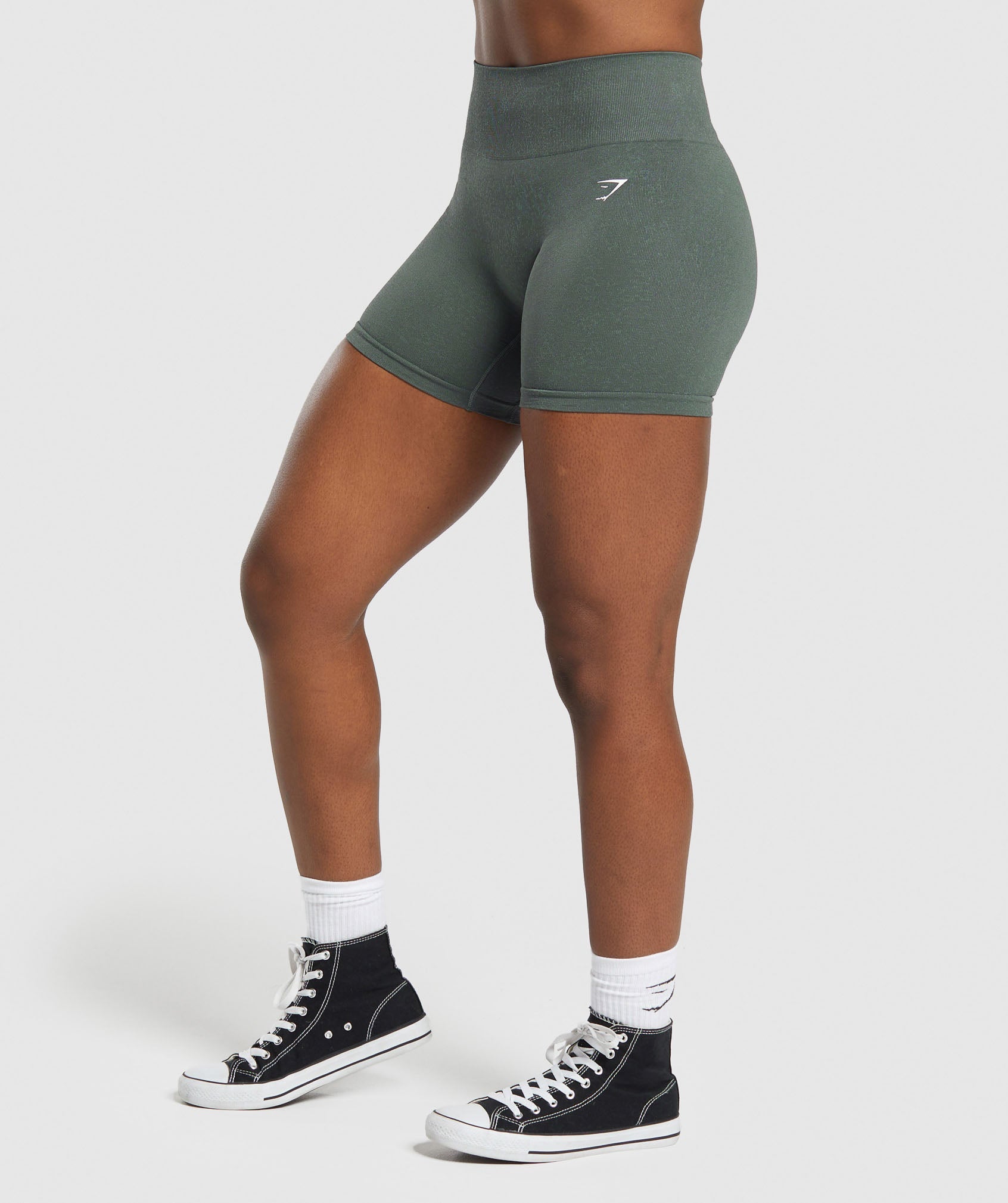 Adapt Fleck Seamless Shorts in Slate Teal/Cargo Teal - view 3