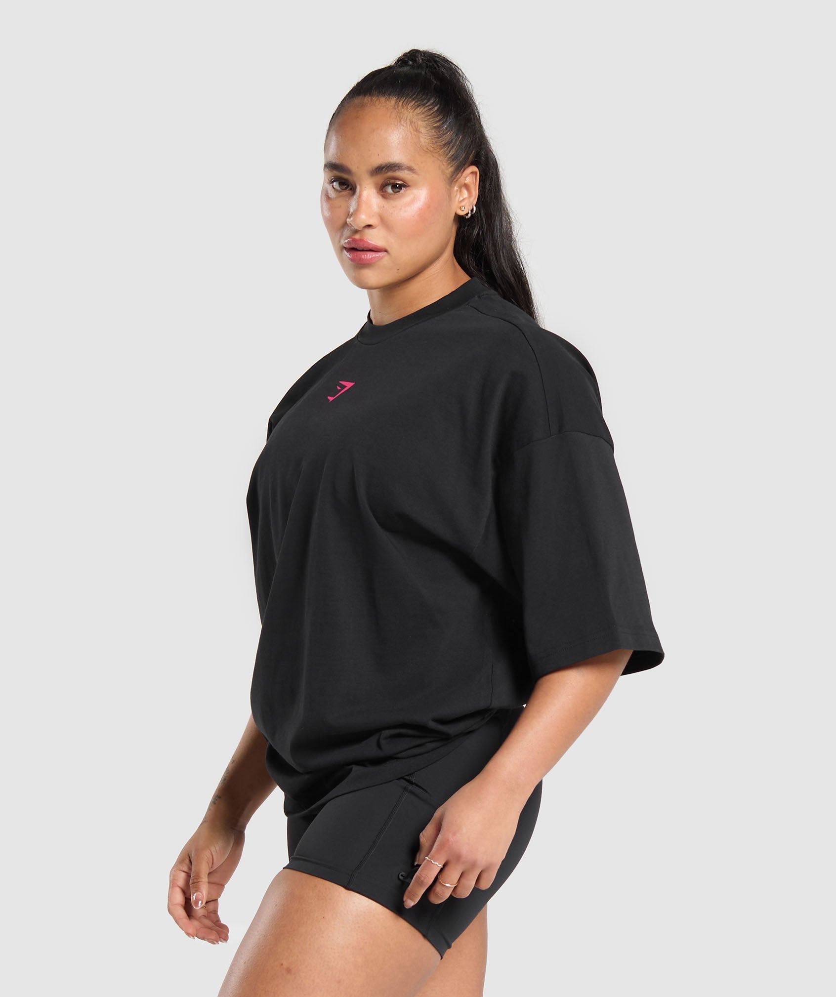 American Muscle Oversized T-Shirt in Black - view 3