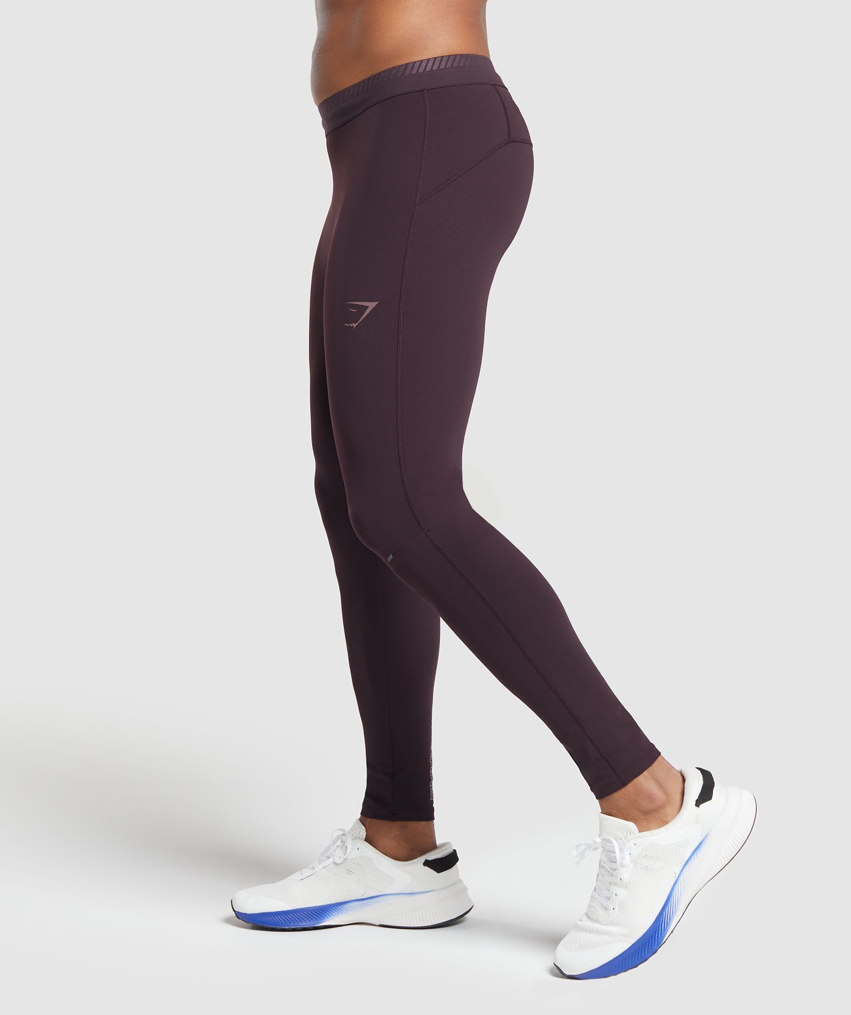 Apex Run Tights in Plum Brown - view 3