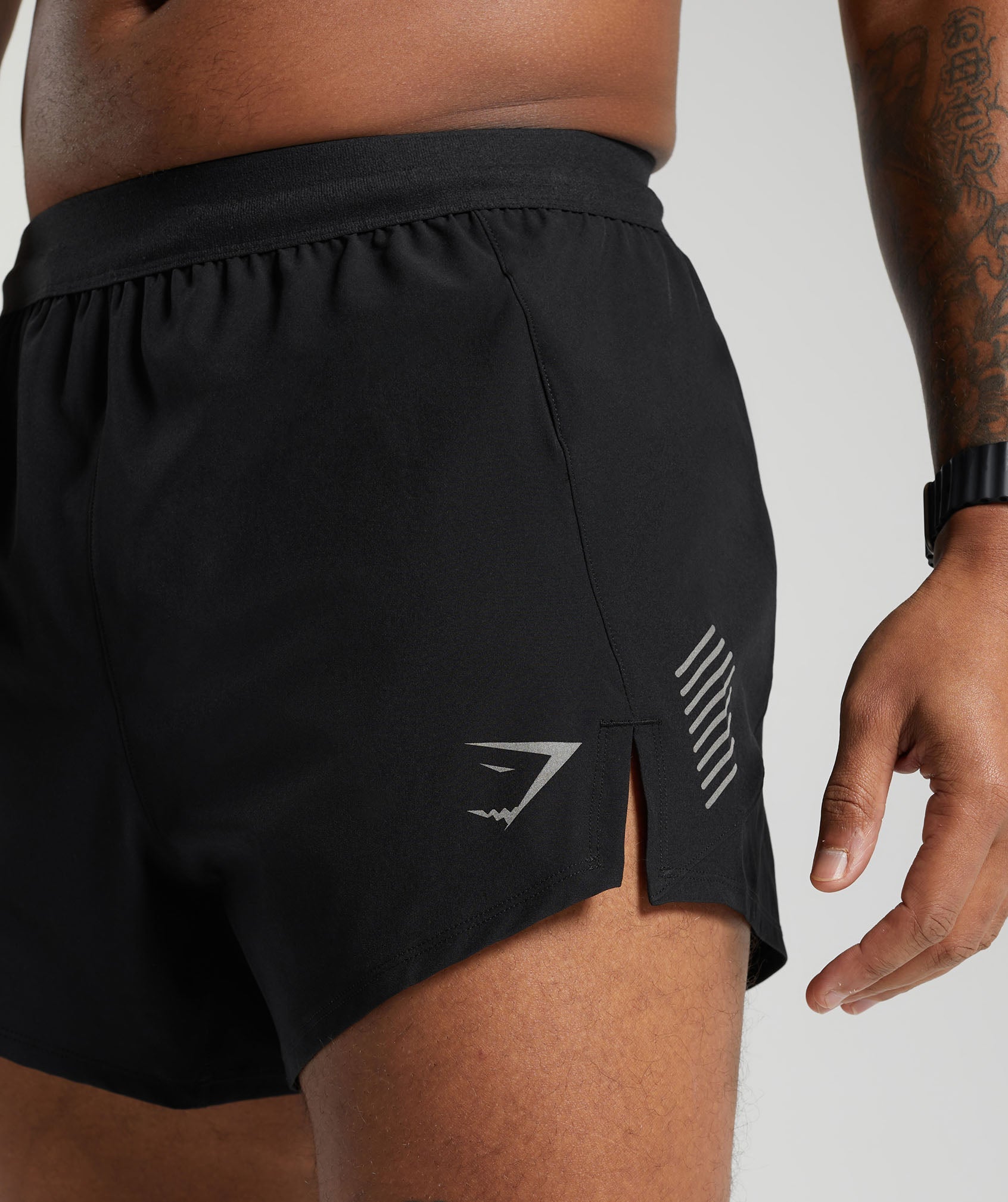 Apex Run 5" Shorts in Black - view 6