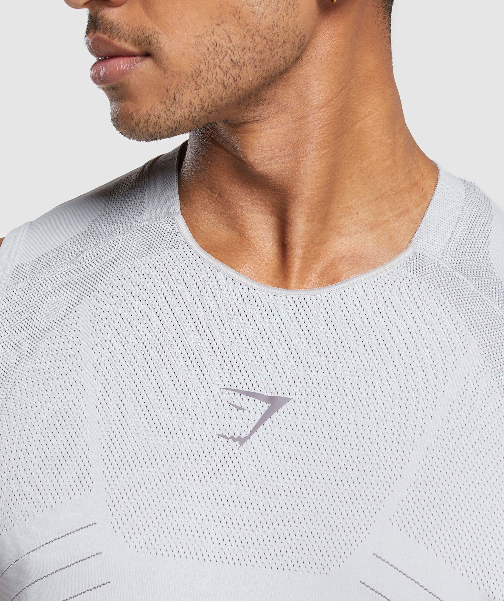 Apex Seamless Tank in Light Grey/Medium Grey - view 6