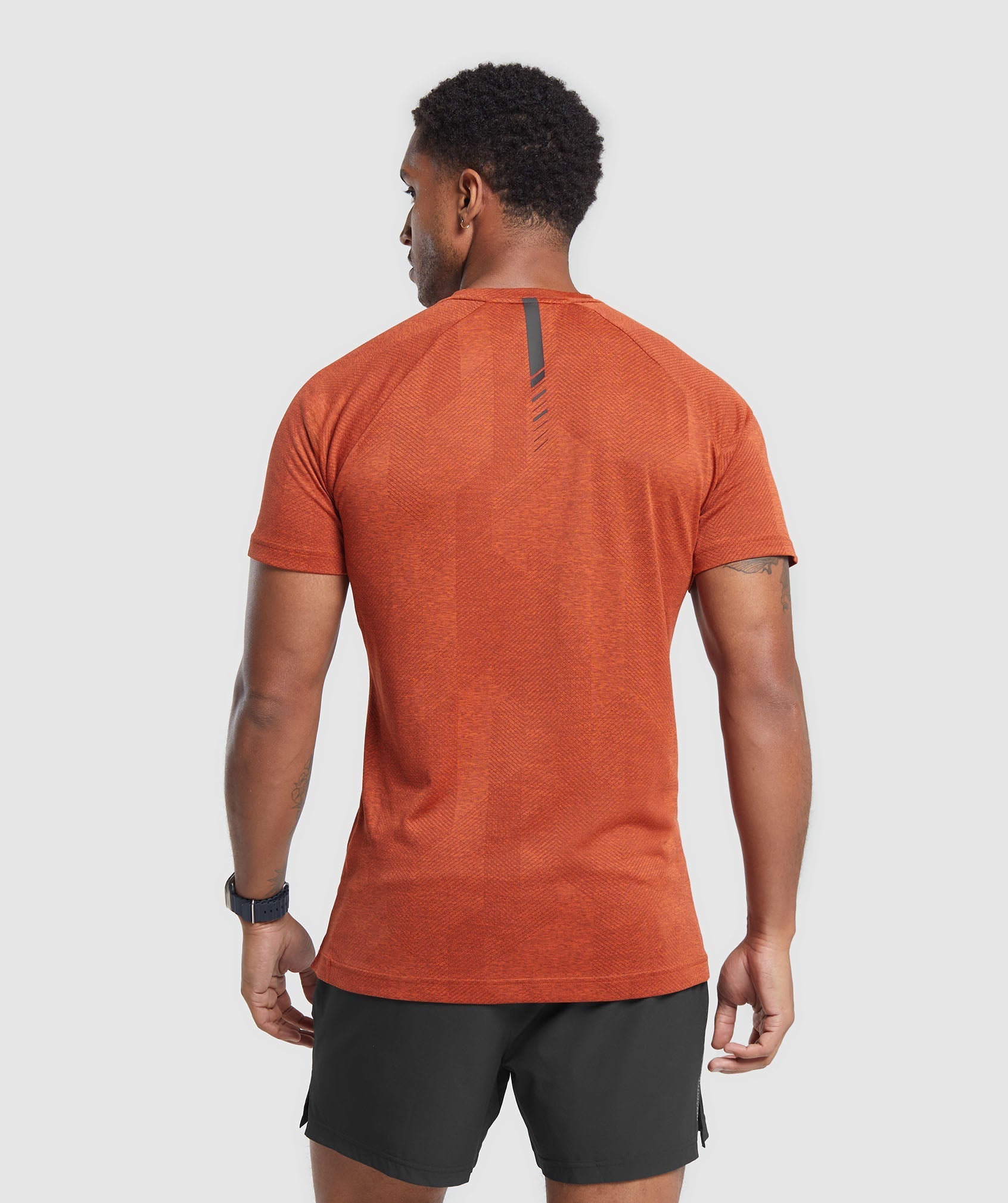 Apex T-Shirt in Rust Orange/Rust Brown - view 2