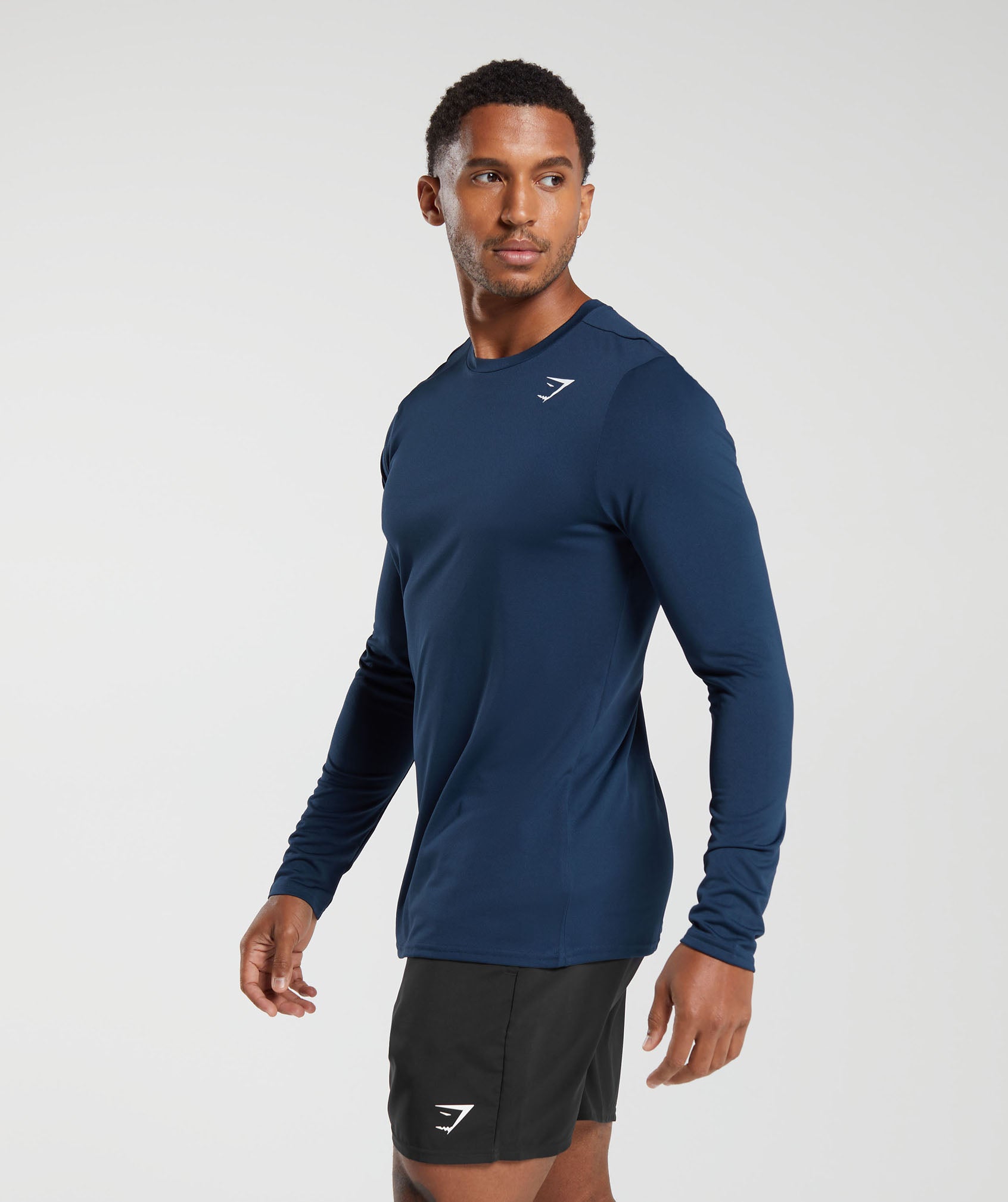 Arrival Long Sleeve T-Shirt in Navy - view 3