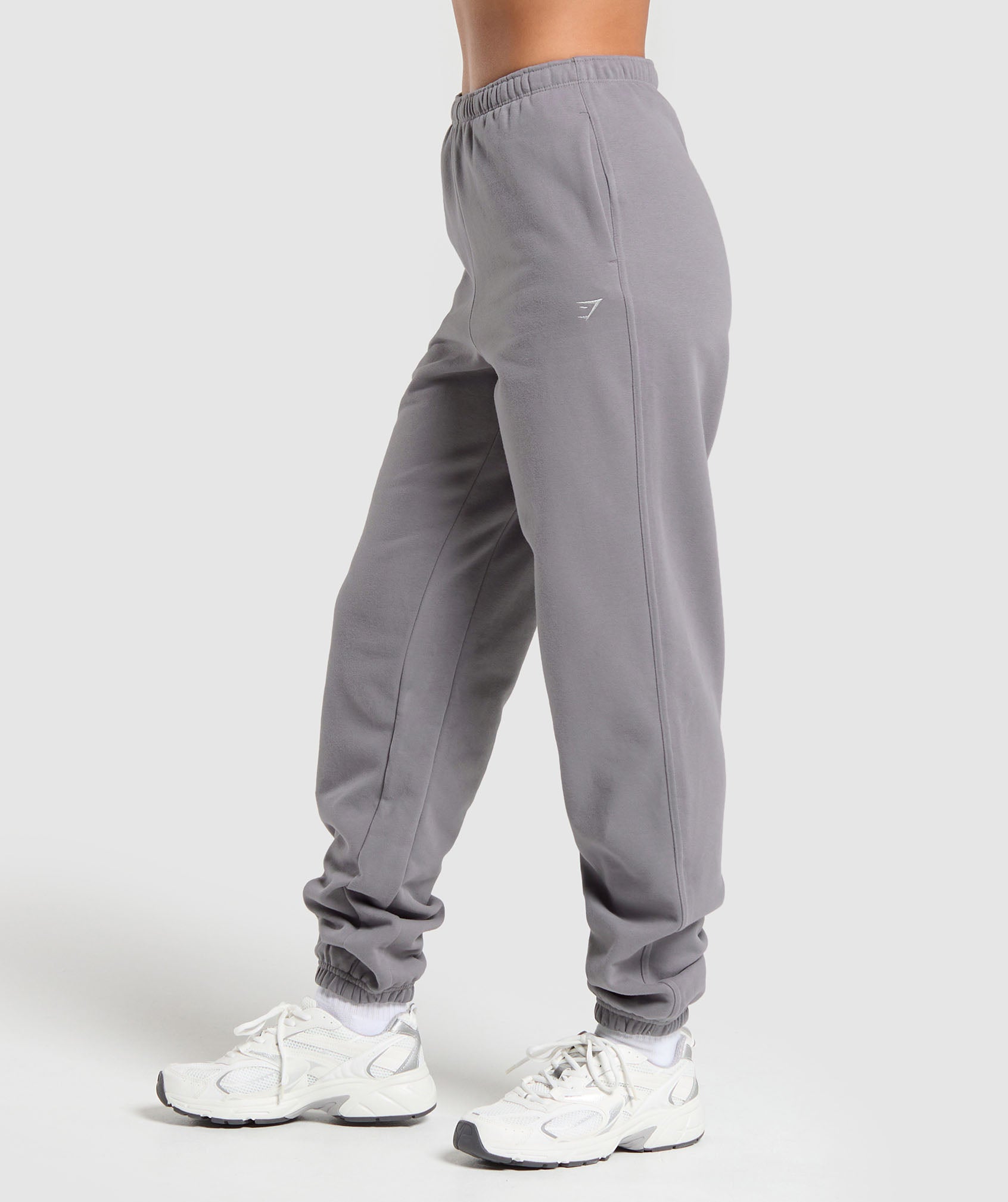 Fleece Joggers in Medium Grey - view 3